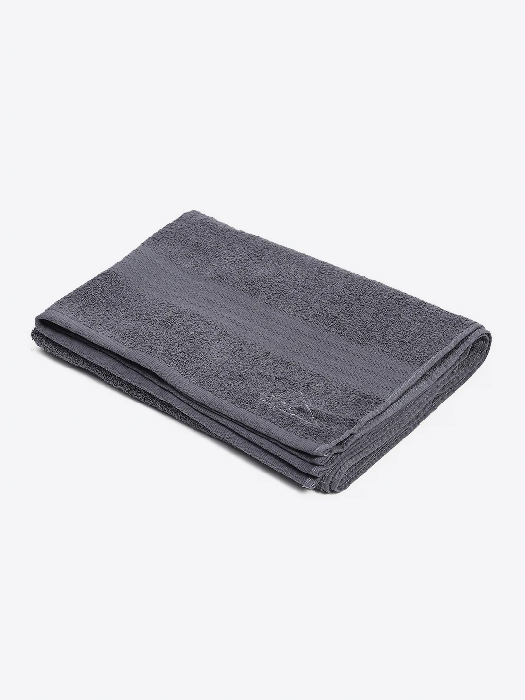 Grey Cotton Solid 400 GSM Bath Towel (Jazz) - Image 2