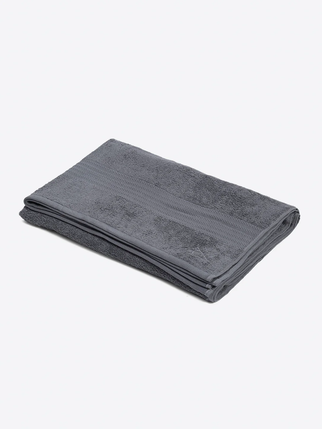 Grey Cotton Solid 400 GSM Car Towel (Jazz) - Image 2