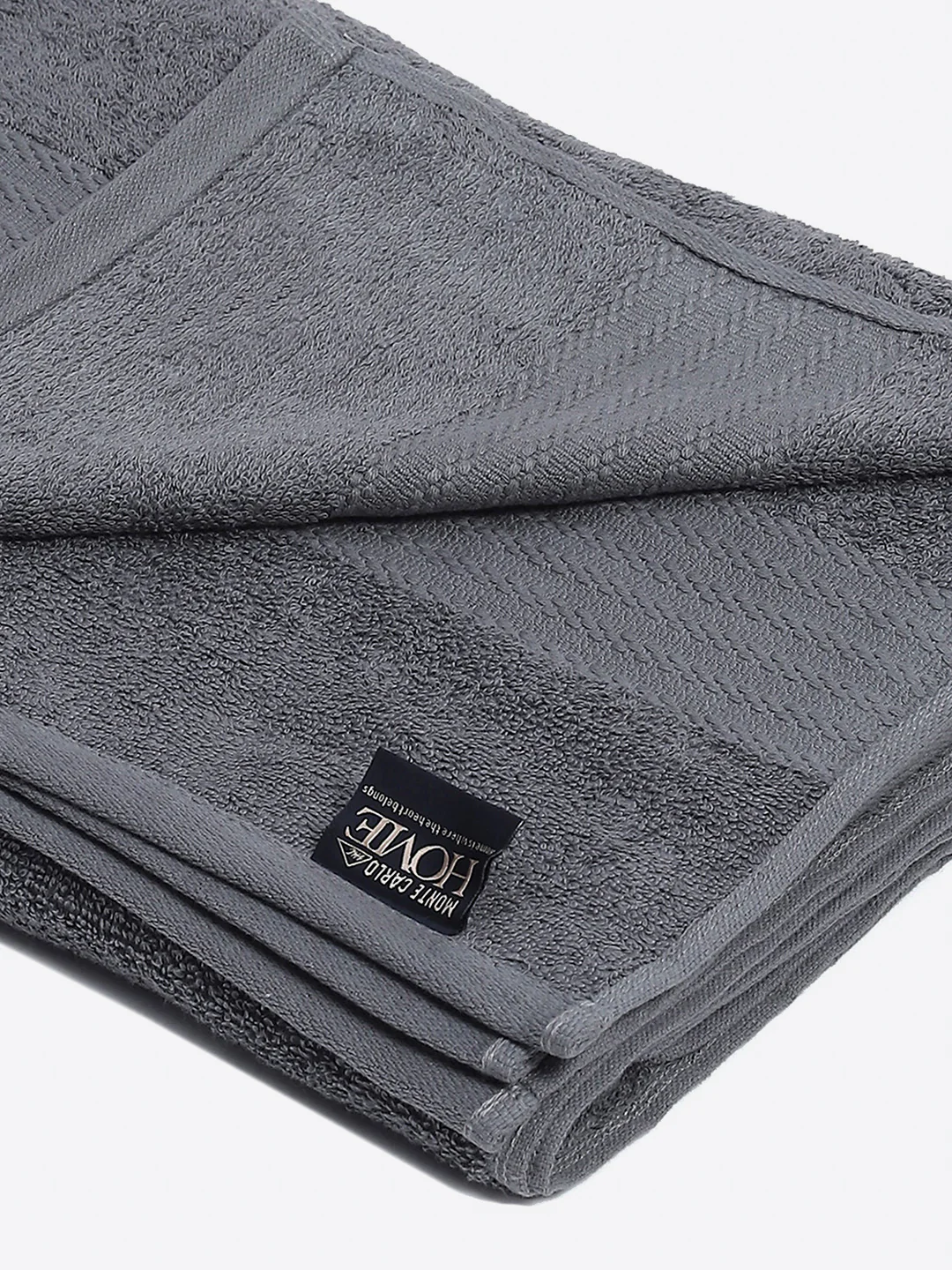 Grey Cotton Solid 400 GSM Car Towel (Jazz) - Image 3