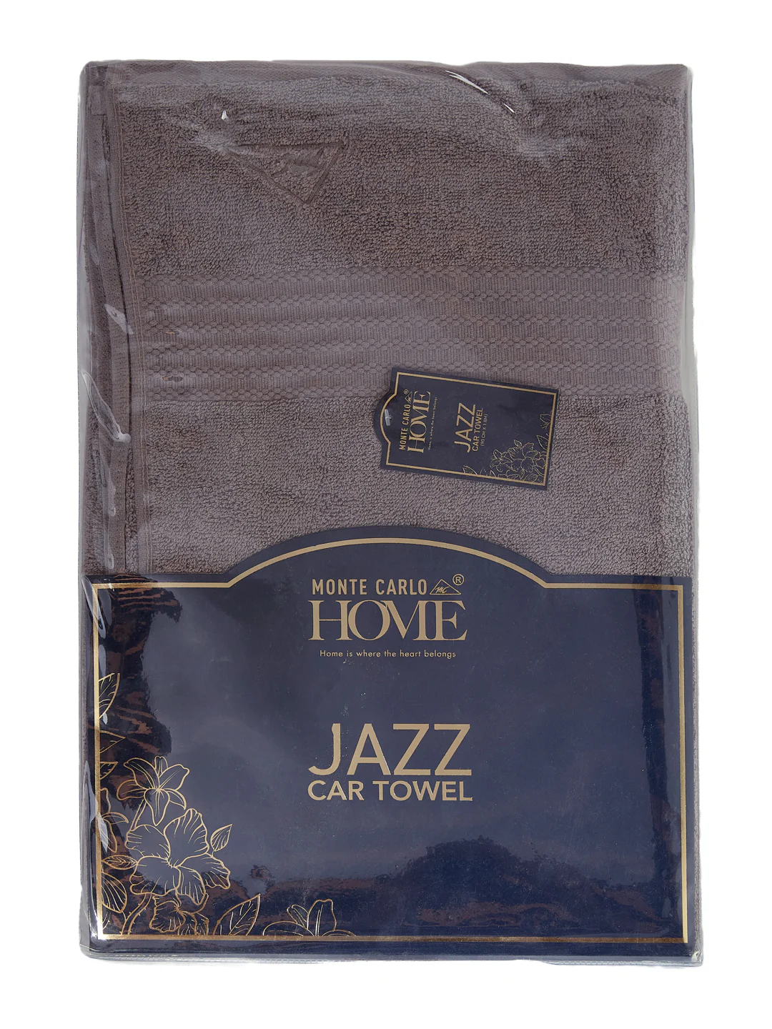 Grey Pure Cotton Solid 380 GSM Car Towel 1 Piece (Jazz Collection) - Image 8