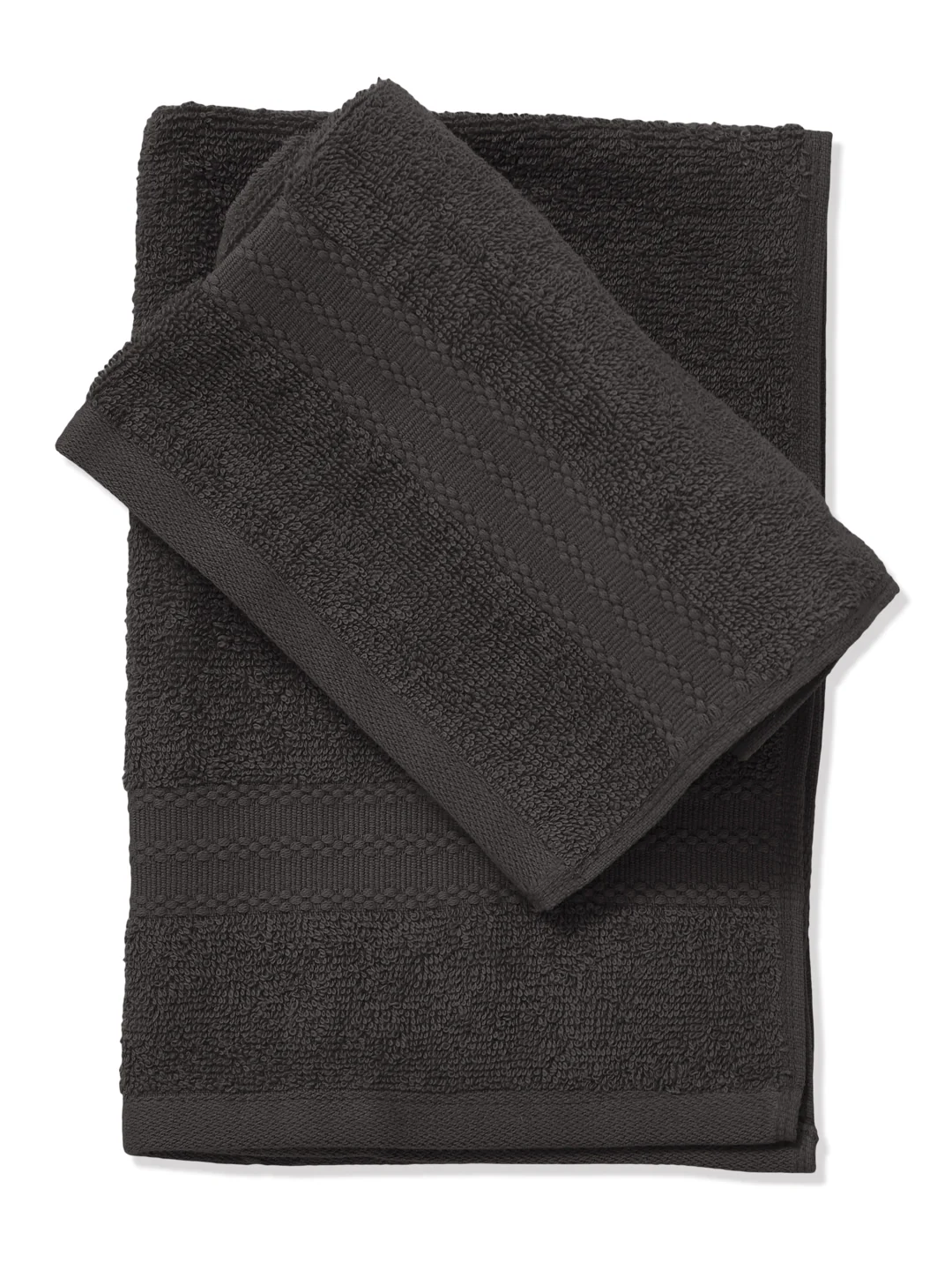 Grey Pure Cotton Solid 380 GSM Hand Towel 2 Pc Set (Jazz Collection) - Image 5