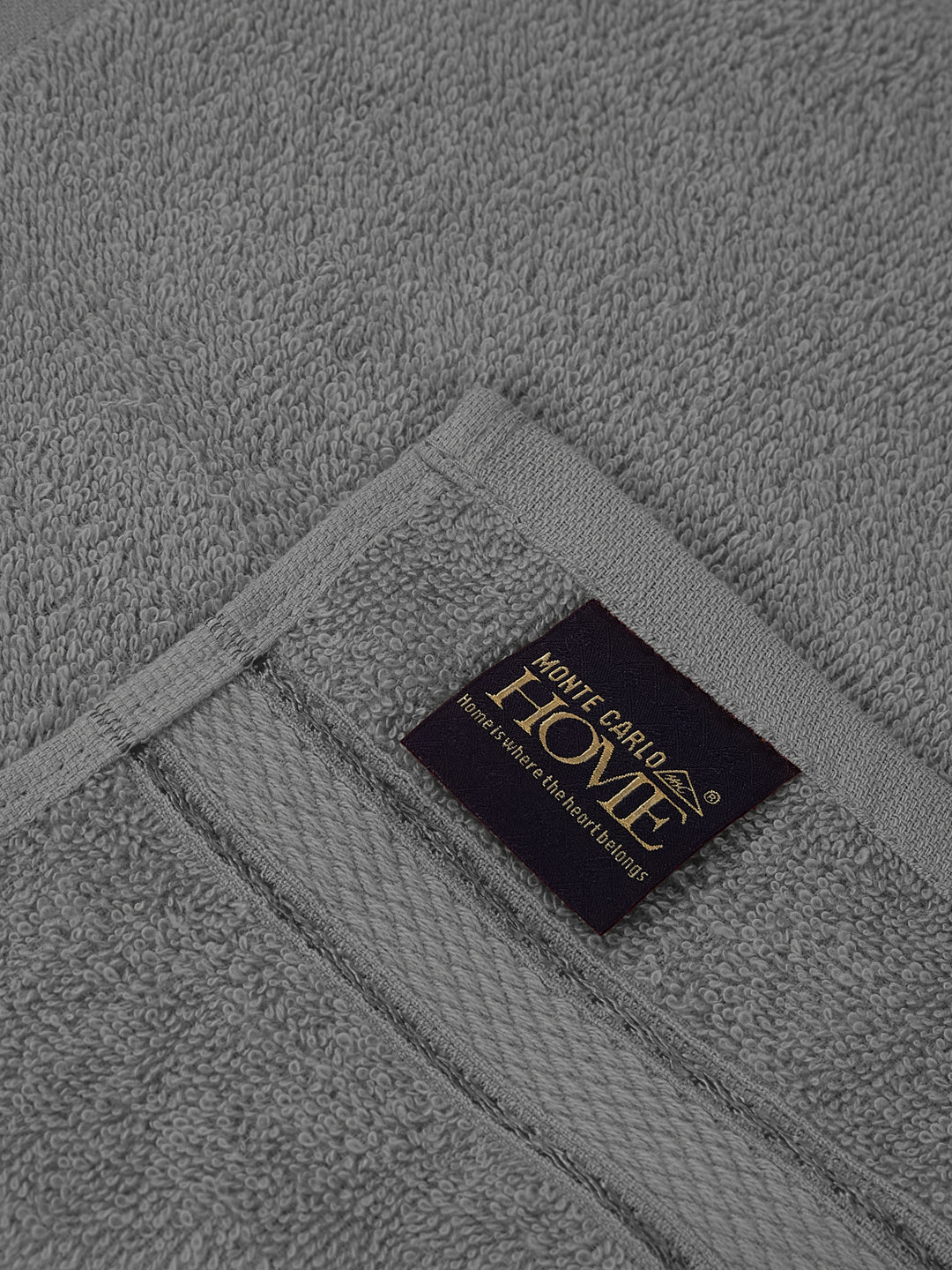 Grey Pure Cotton Solid 400 GSM Face Towel 4 Pc Set (Jasper Collection) - Image 5