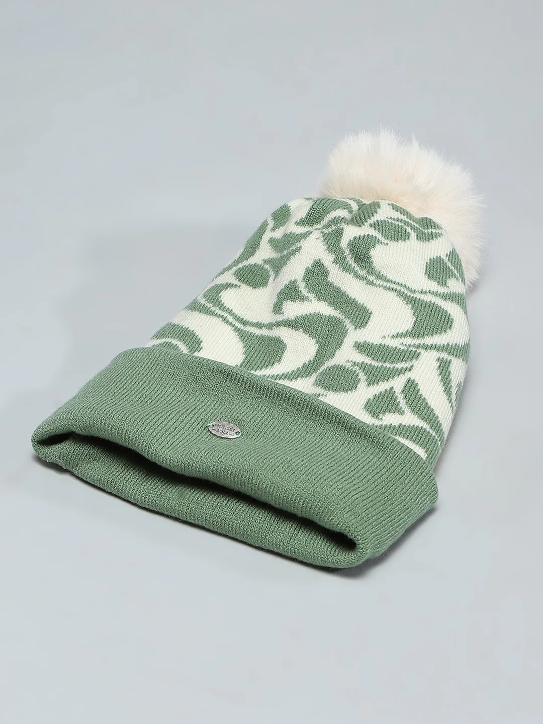 Kids Green Self Design Cap - Image 6