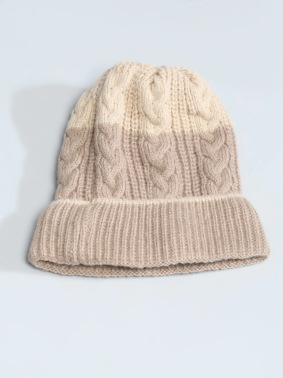 Kids Grey Self Design Cap - Image 4
