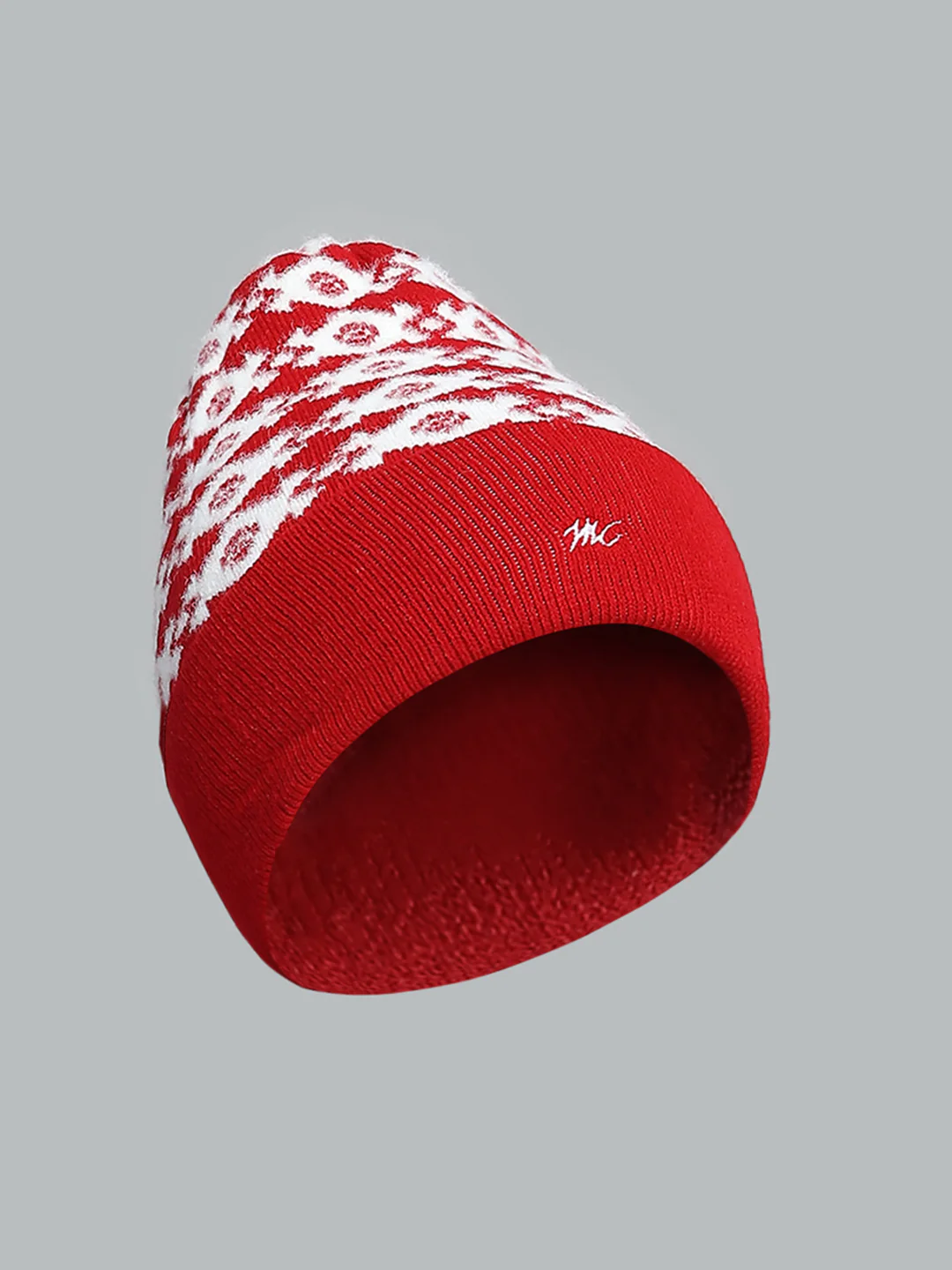 Kids Red Self Design Cap - Image 2