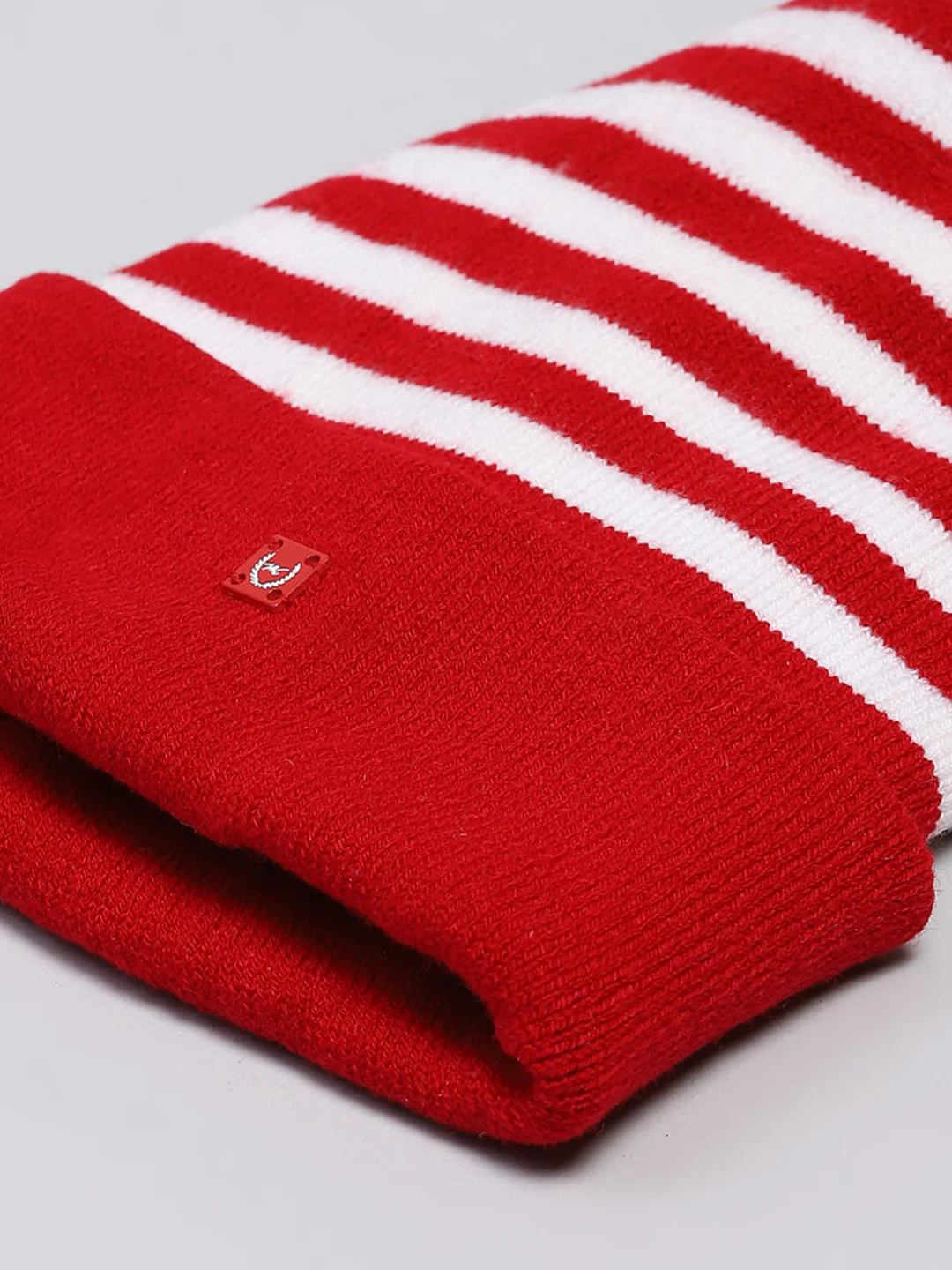 Kids Red Self Design Cap - Image 7