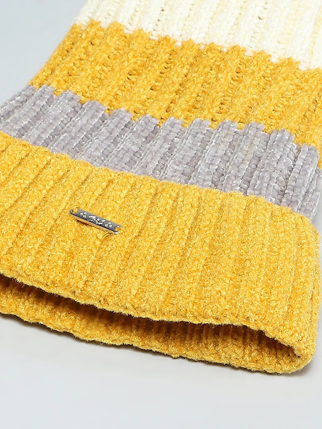 Kids Yellow Self Design Cap - Image 7