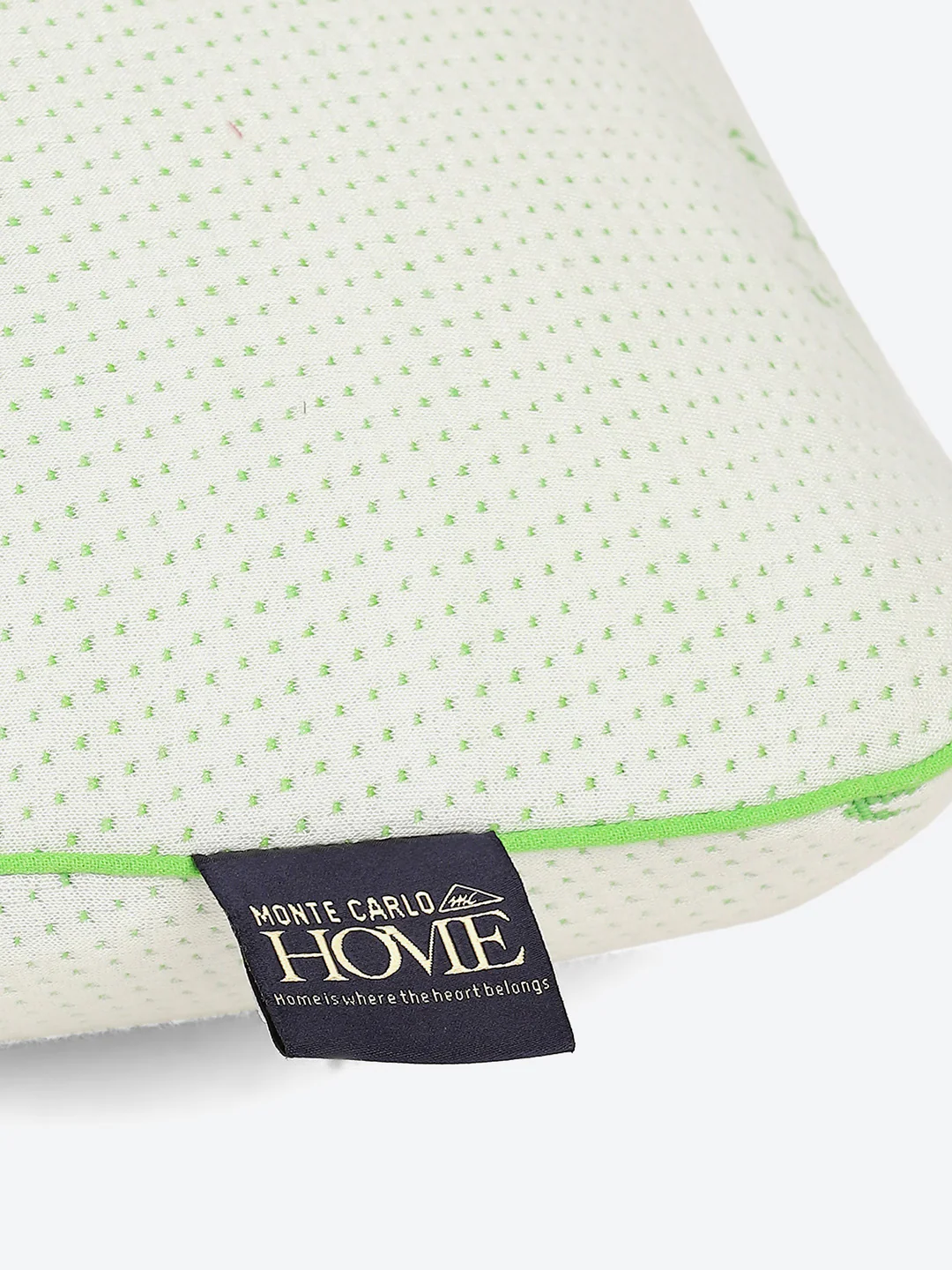 Light Green Printed Bamboo with Memory Foam Pillow - Image 4