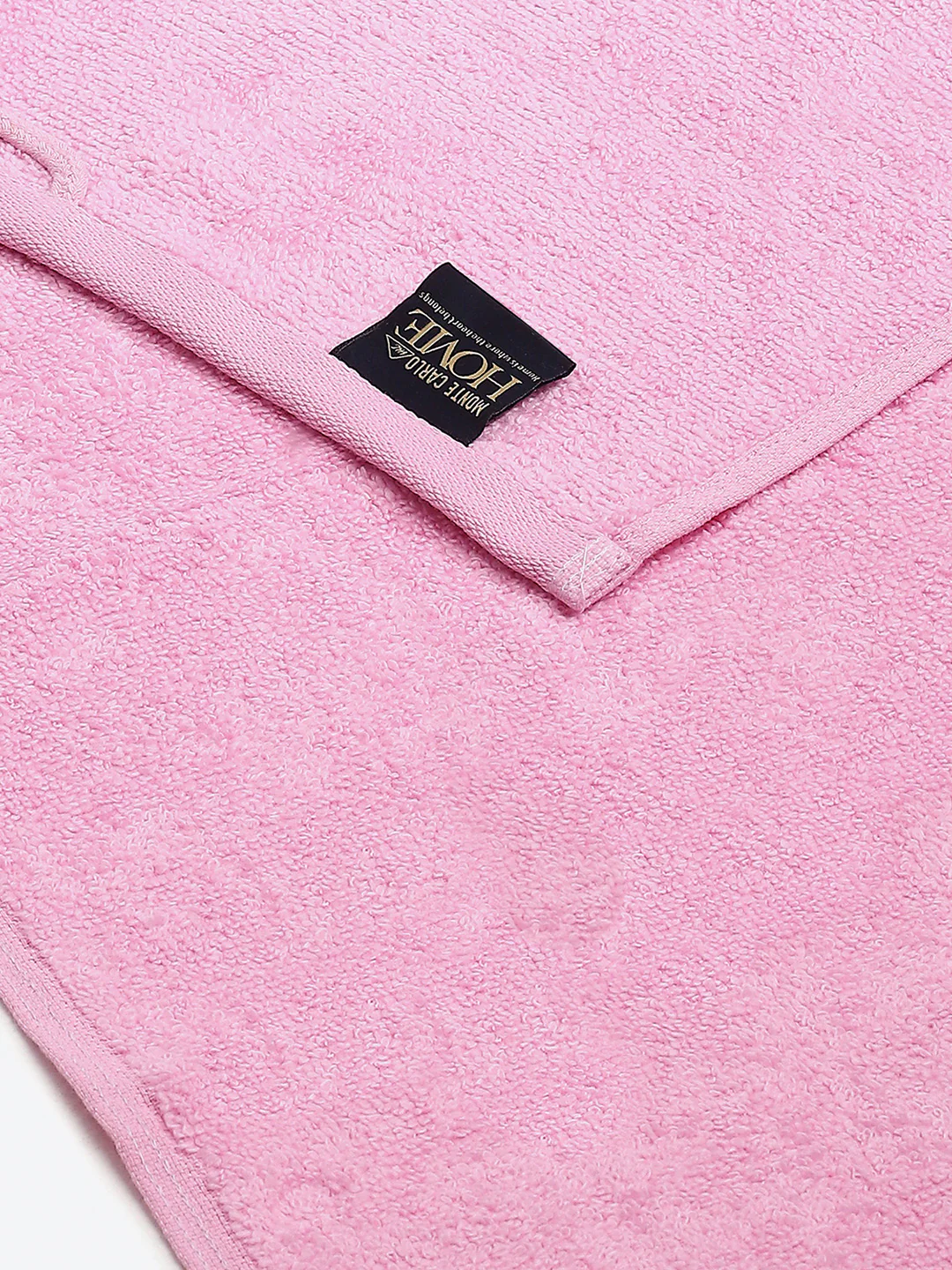 Light Pink Cotton Solid 350 GSM Hand Towel (Pack of 2) - Image 3
