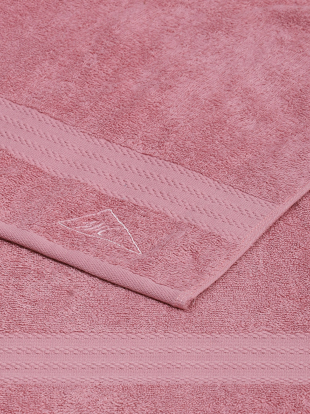 Light Pink Cotton Solid 400 GSM Bath Towel (Jazz) - Image 4