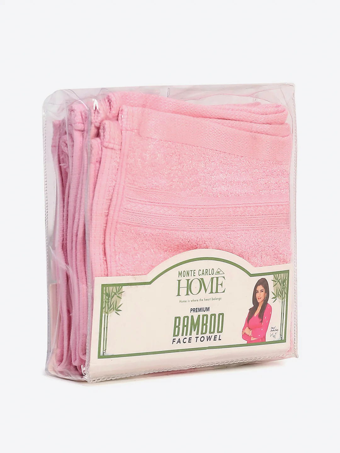 Light Pink Cotton Solid 600 GSM Face Towel (Pack of 4) - Image 5