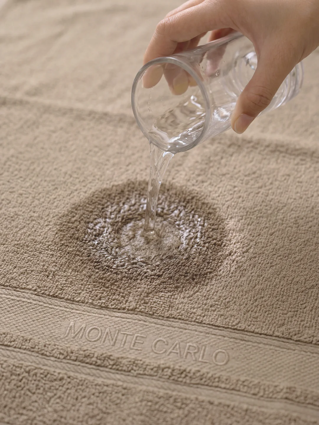 Luxury Beige 100% Cotton Solid 625 GSM Bath Towel Eusapia 1 Pc Box Pack - Image 3