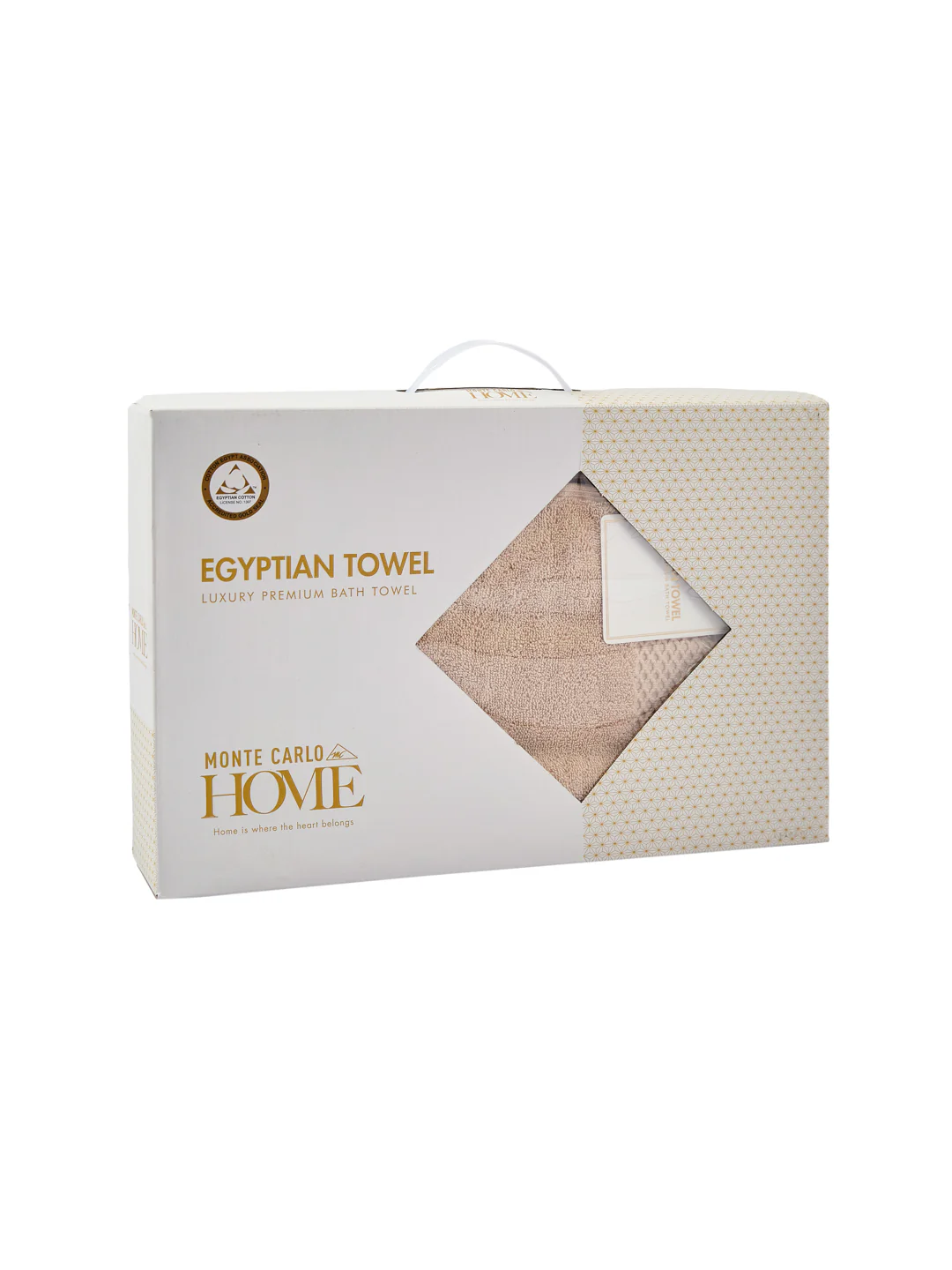Luxury Beige 100% Cotton Solid 650 GSM Bath Towel Egyptian 1 Pc Box Pack - Image 9
