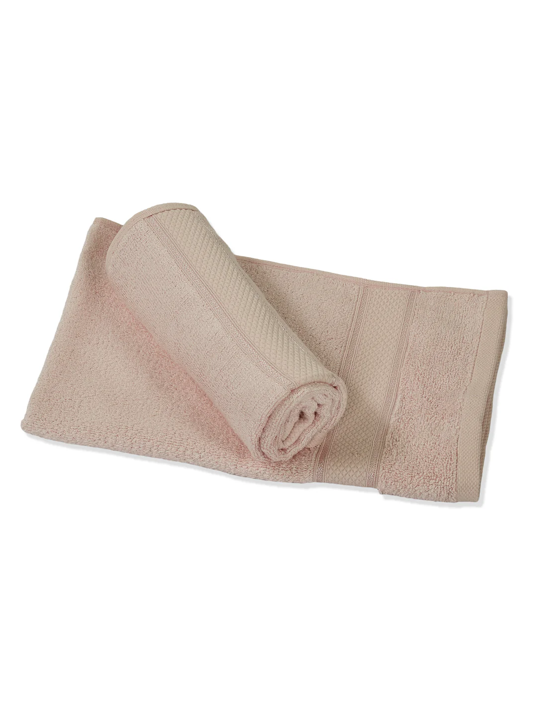 Luxury Beige Bamboo Cotton Solid 600 GSM Hand Towel Eco Bamboo 2 Pc Set Pvc Pack - Image 5