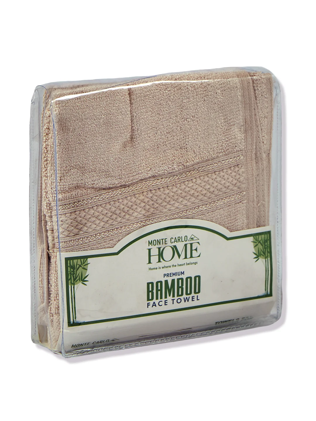 Luxury Beige Solid 600 GSM Face Towel 4 Pc Set (Eco Bamboo Collection) - Image 8