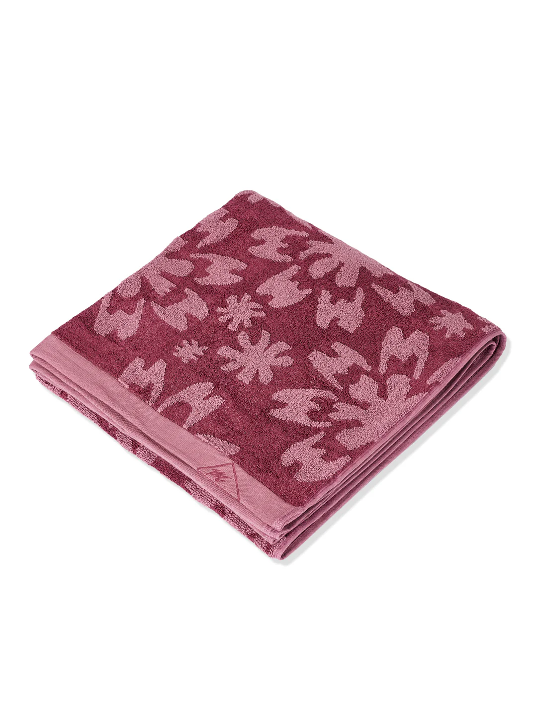 Luxury Burgundy Bamboo Cotton Self Design 630 GSM Bath Towel Eco Bamboo Bliss 1 Pc Box Pack - Image 4