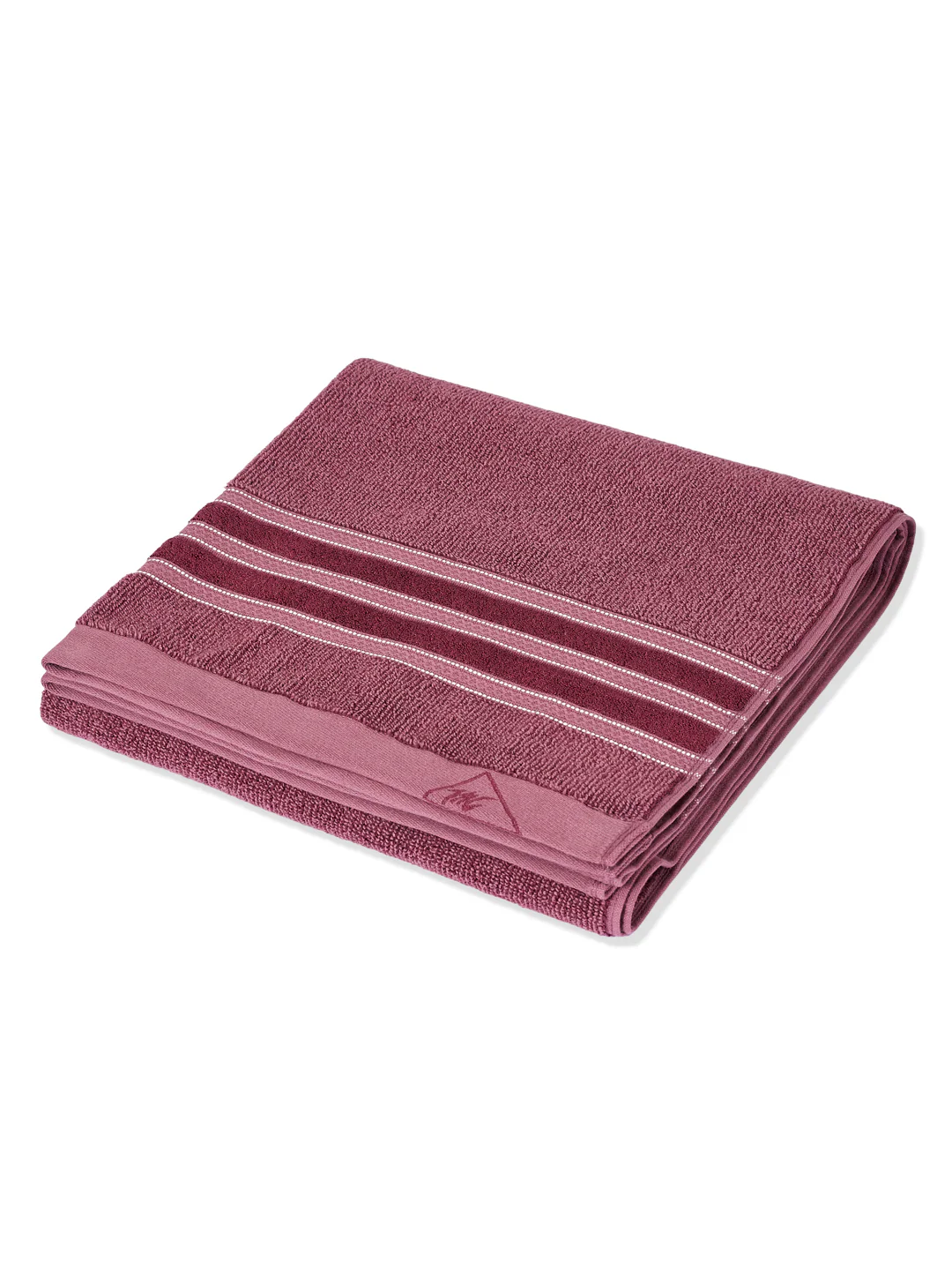 Luxury Burgundy Bamboo Cotton Self Design 630 GSM Bath Towel Eco Bamboo Bliss 1 Pc Box Pack - Image 4