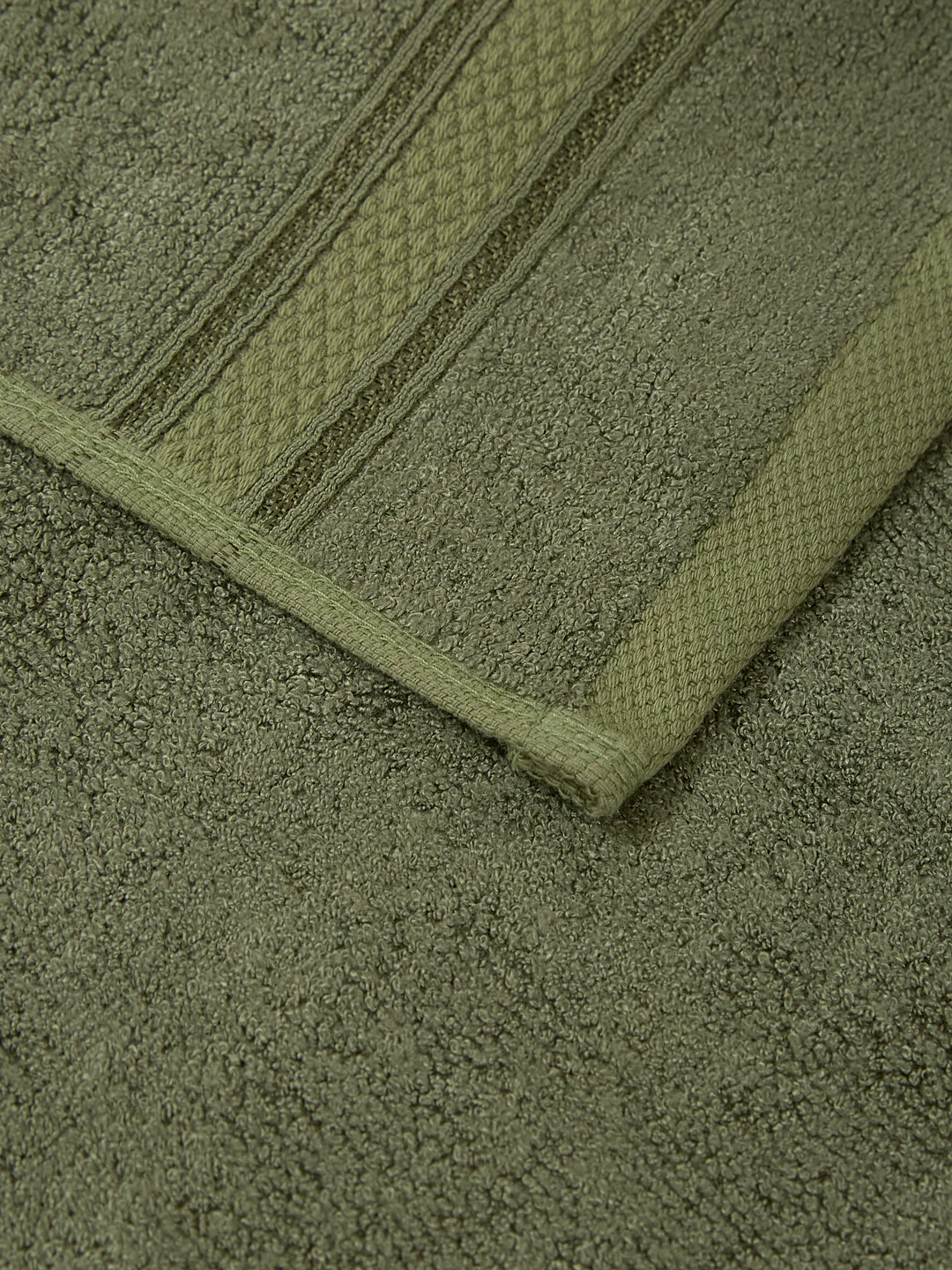 Luxury Burnt Olive Solid 600 GSM Face Towel 4 Pc Set (Eco Bamboo Collection) - Image 6