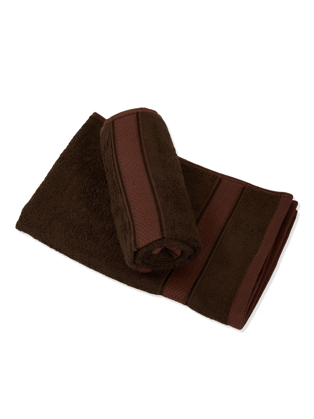 Luxury Dark Brown Bamboo Cotton Solid 600 GSM Hand Towel Eco Bamboo 2 Pc Set Pvc Pack - Image 5