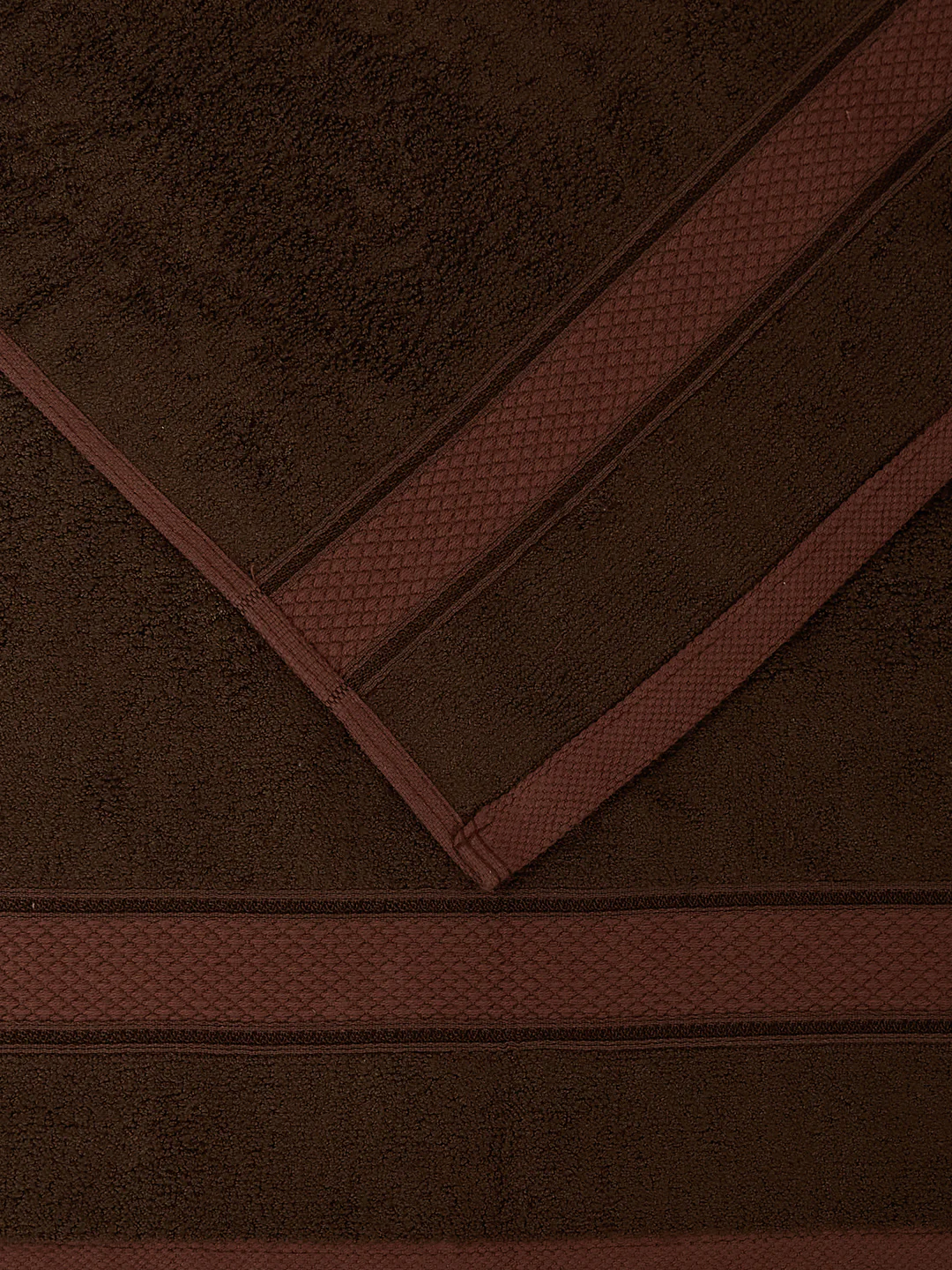 Luxury Dark Brown Bamboo Cotton Solid 600 GSM Hand Towel Eco Bamboo 2 Pc Set Pvc Pack - Image 9