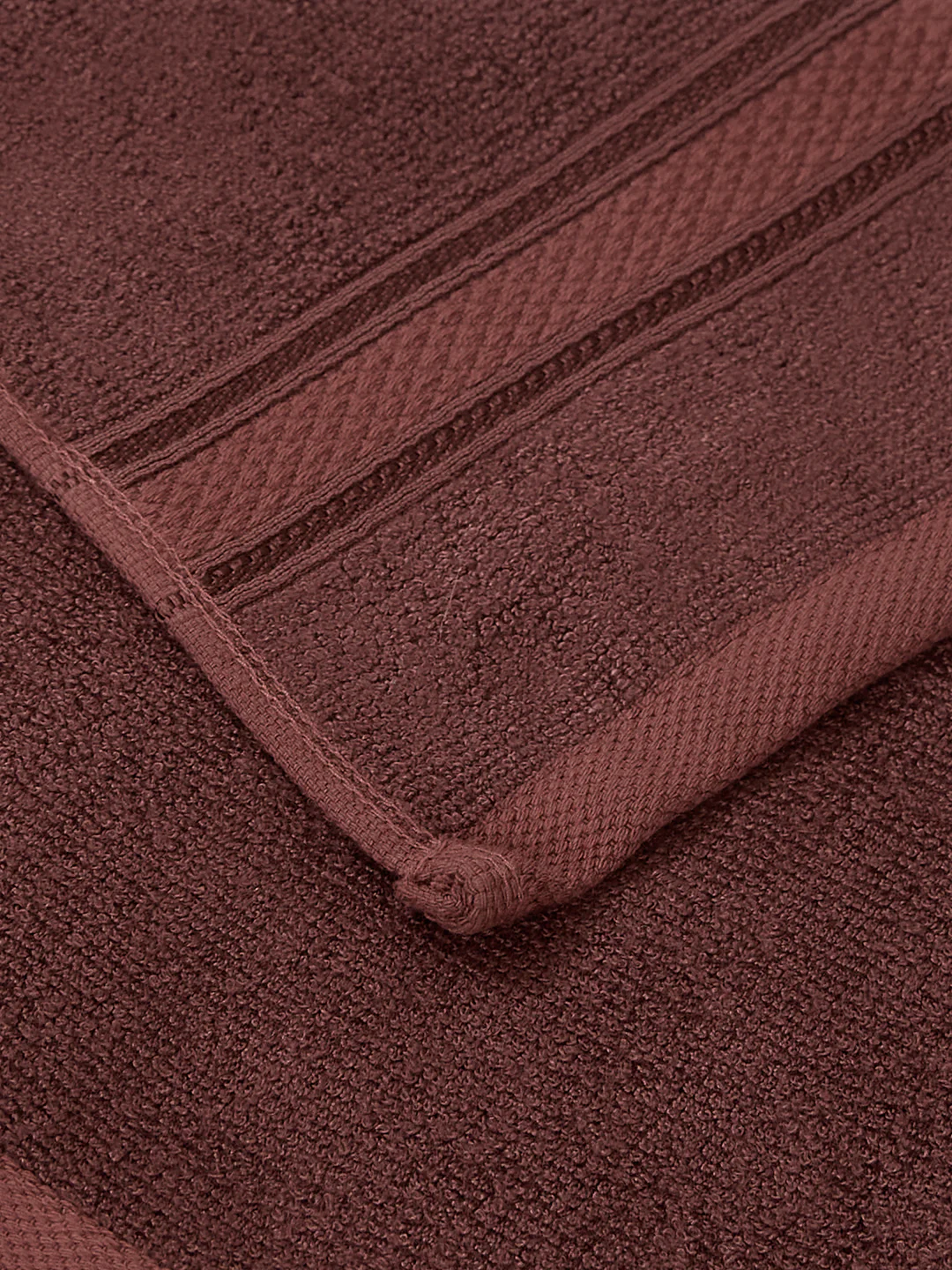 Luxury Deep Taupe Solid 600 GSM Face Towel 4 Pc Set (Eco Bamboo Collection) - Image 6