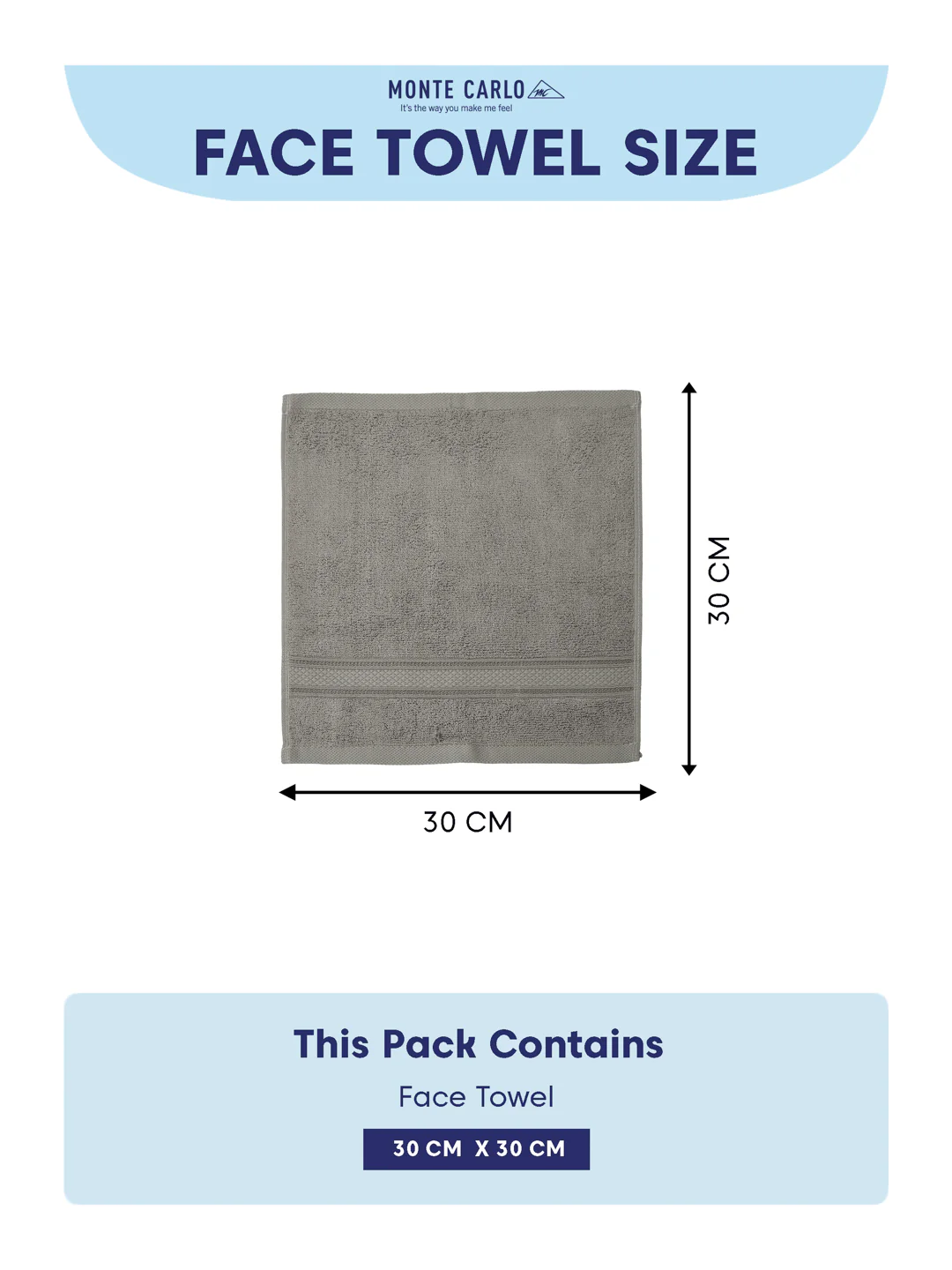 Luxury Grey Solid 600 GSM Face Towel 4 Pc Set (Eco Bamboo Collection) - Image 7