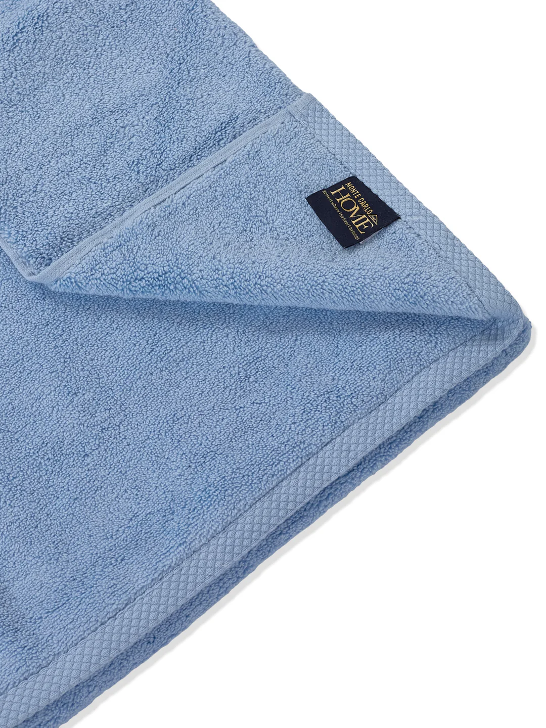 Luxury Light Blue 100% Cotton Solid 625 GSM Bath Towel Eusapia 1 Pc Box Pack - Image 5