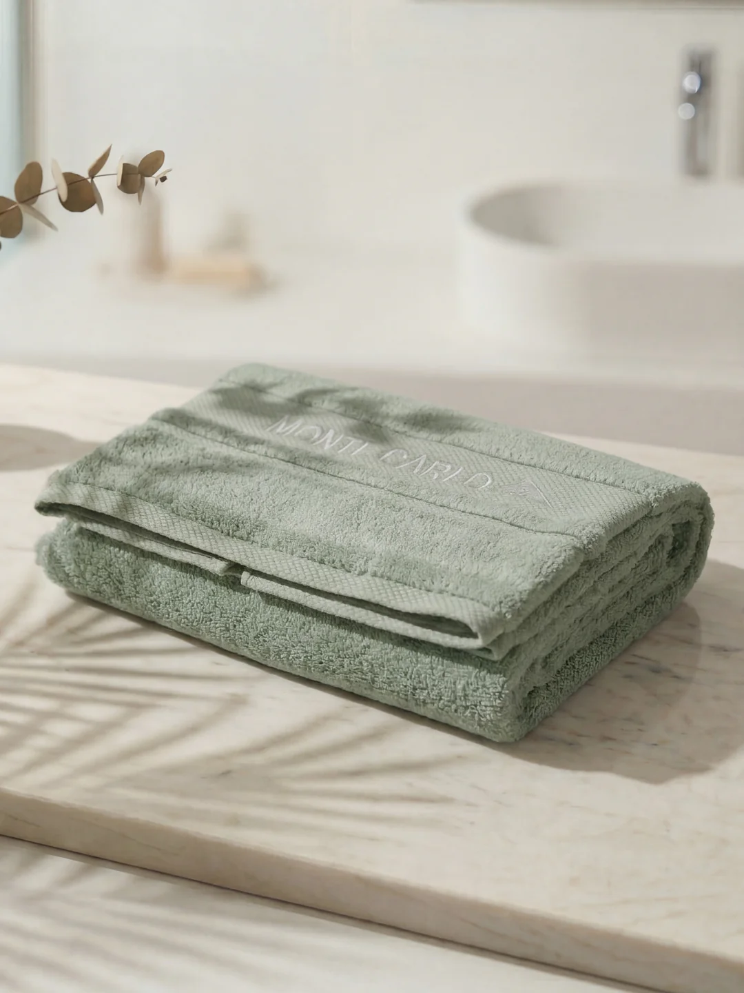 Luxury Light Grey 100% Cotton Solid 625 GSM Bath Towel Eusapia 1 Pc Box Pack - Image 2
