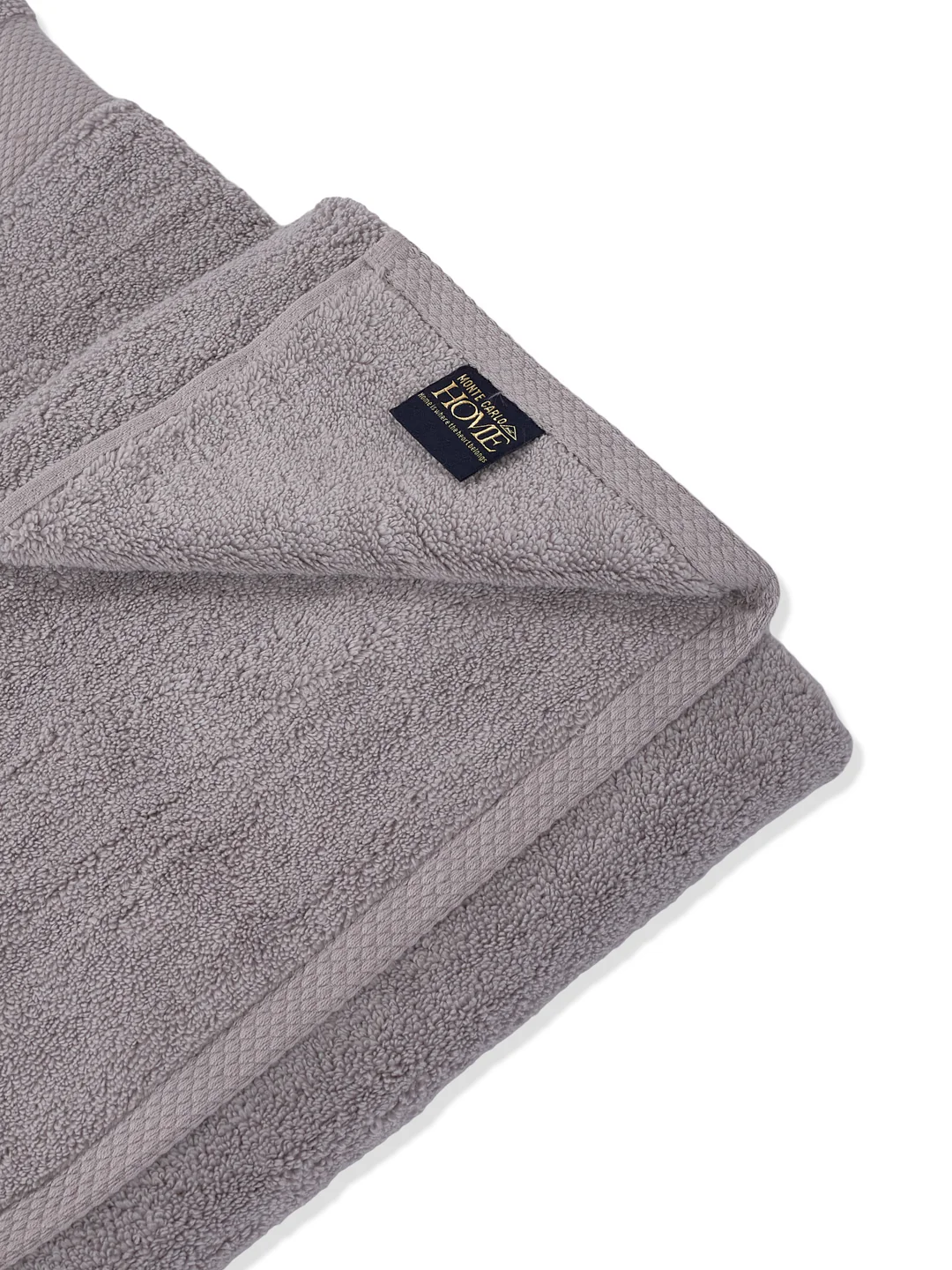 Luxury Light Grey 100% Cotton Solid 625 GSM Bath Towel Eusapia 1 Pc Box Pack - Image 5
