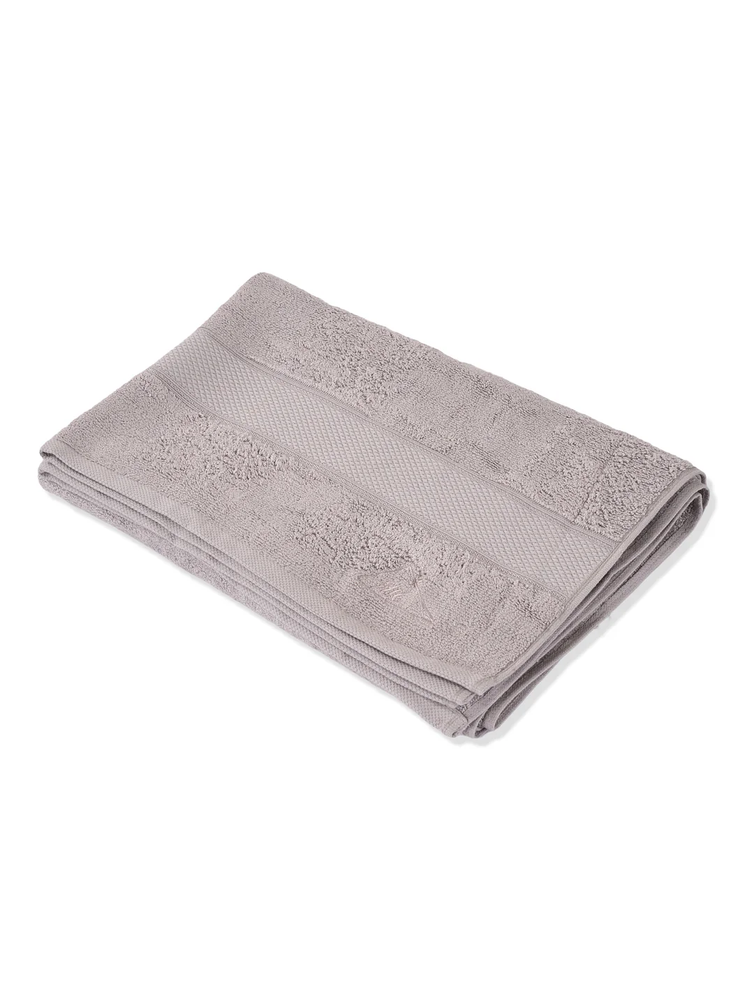 Luxury Light Grey Bamboo Cotton Solid 600 GSM Bath Towel Eco Bamboo 1 Pc Pvc Pack - Image 4