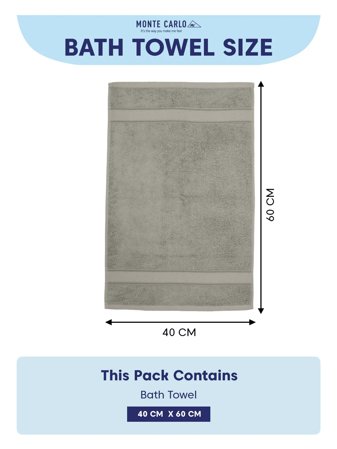 Luxury Light Grey Bamboo Cotton Solid 600 GSM Hand Towel Eco Bamboo 2 Pc Set Pvc Pack - Image 10