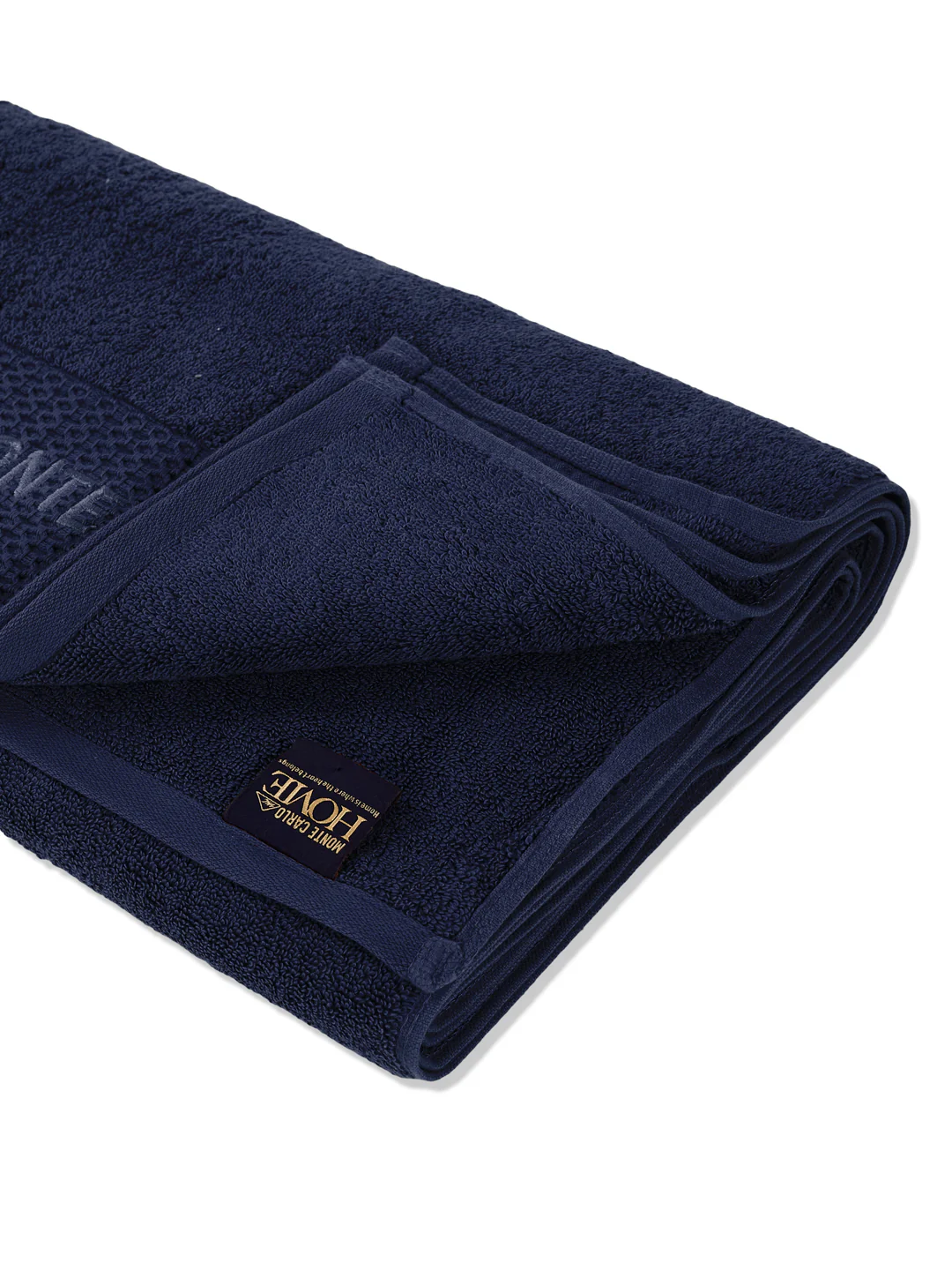 Luxury Navy Blue 100% Cotton Solid 650 GSM Bath Towel Egyptian 1 Pc Box Pack - Image 5