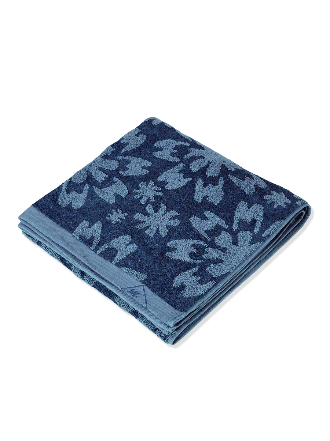 Luxury Navy Blue Bamboo Cotton Self Design 630 GSM Bath Towel Eco Bamboo Bliss 1 Pc Box Pack - Image 4