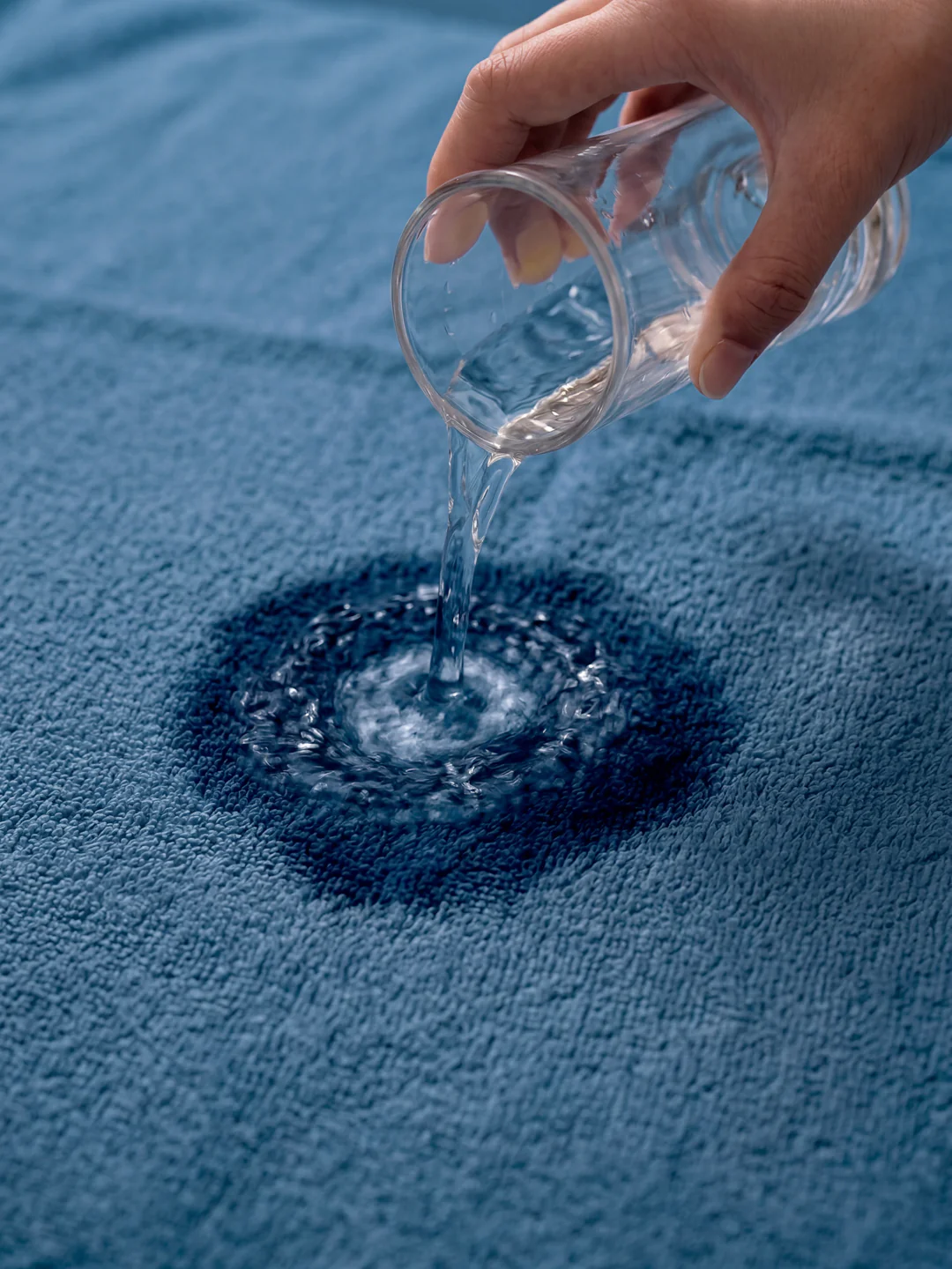 Luxury Navy Blue Bamboo Cotton Self Design 630 GSM Bath Towel Eco Bamboo Bliss 1 Pc Pvc - Image 3