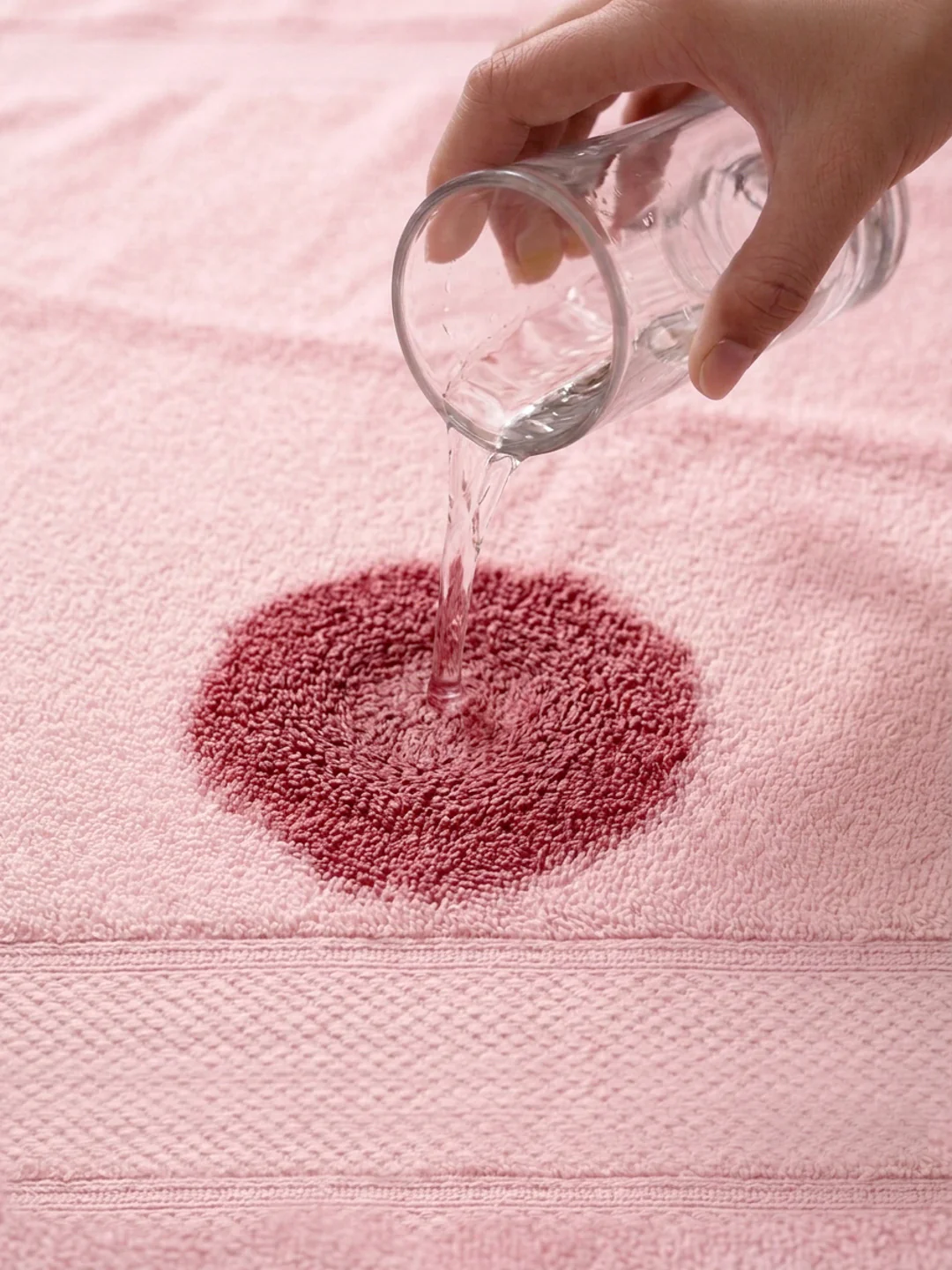 Luxury Pink Bamboo Cotton Solid 600 GSM Hand Towel Eco Bamboo 2 Pc Set Pvc Pack - Image 3