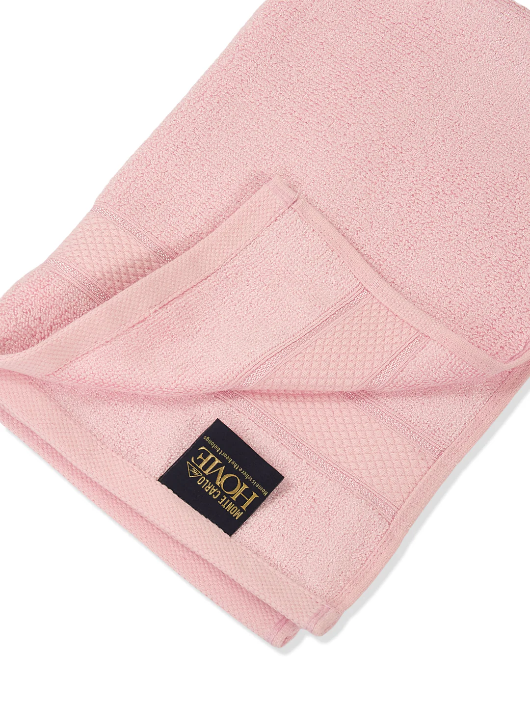 Luxury Pink Bamboo Cotton Solid 600 GSM Hand Towel Eco Bamboo 2 Pc Set Pvc Pack - Image 8