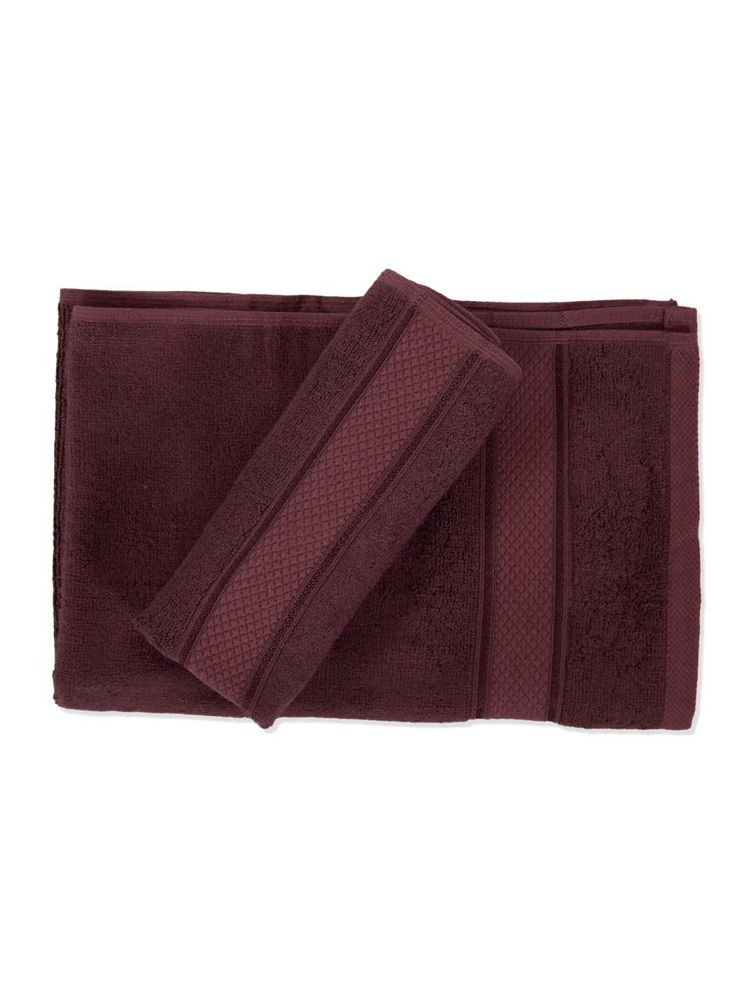Luxury Rose Brown Bamboo Cotton Solid 600 GSM Hand Towel Eco Bamboo 2 Pc Set Pvc Pack - Image 4