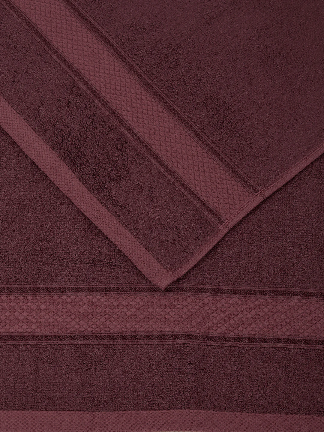 Luxury Rose Brown Bamboo Cotton Solid 600 GSM Hand Towel Eco Bamboo 2 Pc Set Pvc Pack - Image 9