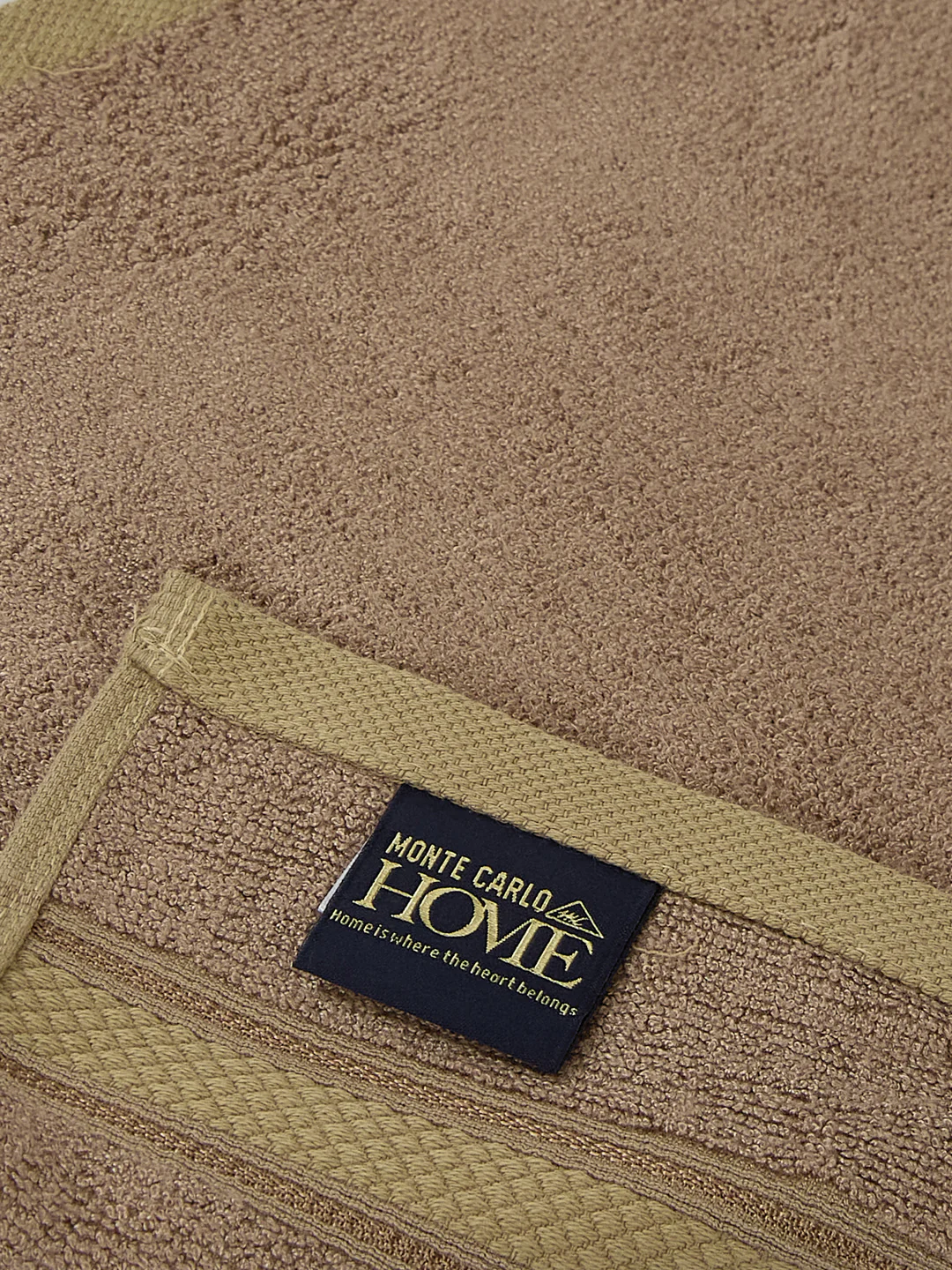 Luxury Rose Brown Solid 600 GSM Face Towel 4 Pc Set (Eco Bamboo Collection) - Image 5