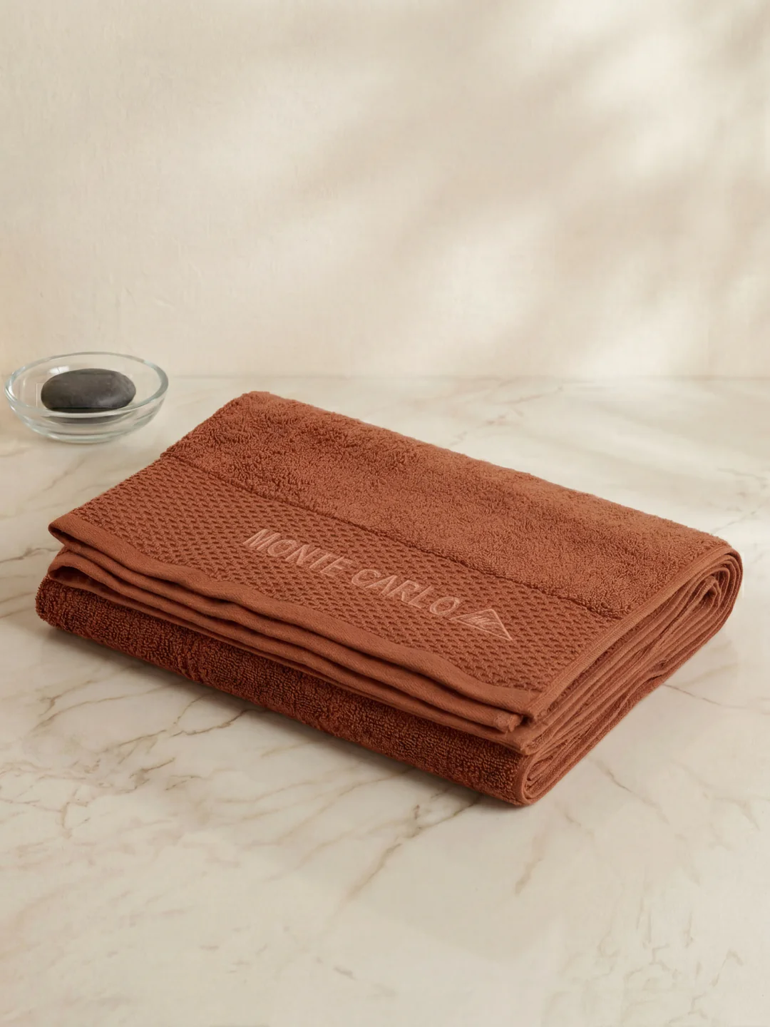Luxury Rust 100% Cotton Solid 650 GSM Bath Towel Egyptian 1 Pc Box Pack - Image 2
