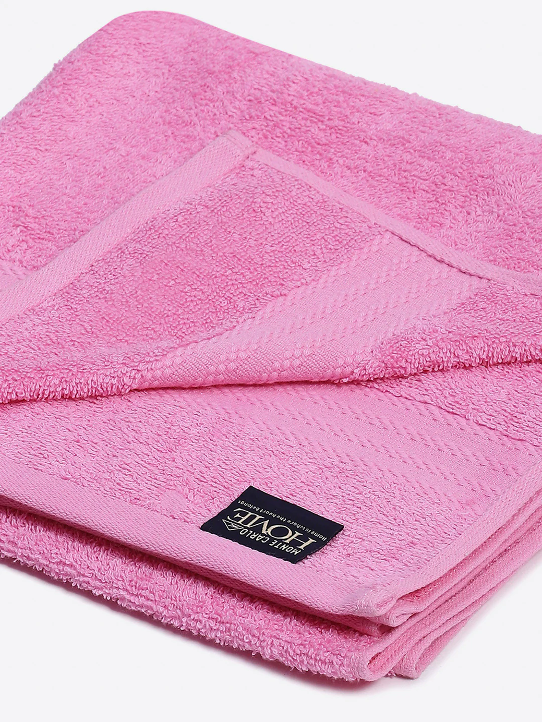 Magenta Cotton Solid 400 GSM Bath Towel (Jazz) - Image 3