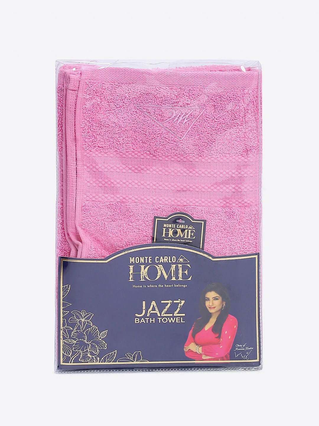 Magenta Cotton Solid 400 GSM Bath Towel (Jazz) - Image 5