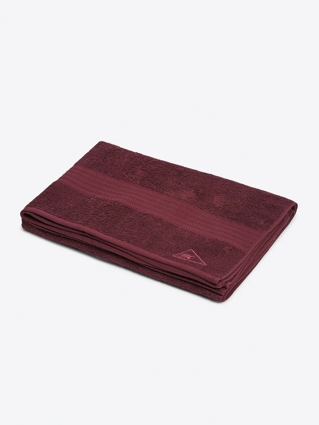 Maroon Cotton Solid 400 GSM Car Towel (Jazz) - Image 2