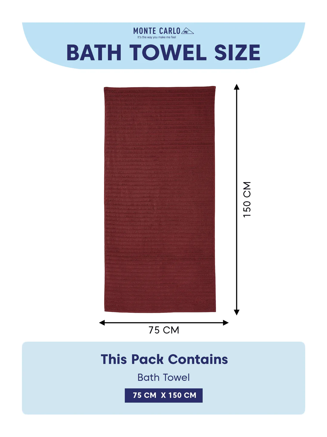 Maroon & Pink 100% Cotton Solid 500 GSM Bath Towel Sensations 4 Pc Set Gifting Box Pack - Image 13