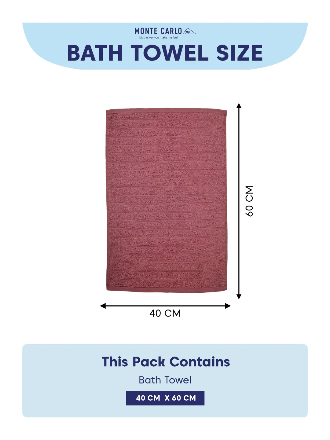 Maroon & Pink 100% Cotton Solid 500 GSM Bath Towel Sensations 4 Pc Set Gifting Box Pack - Image 14