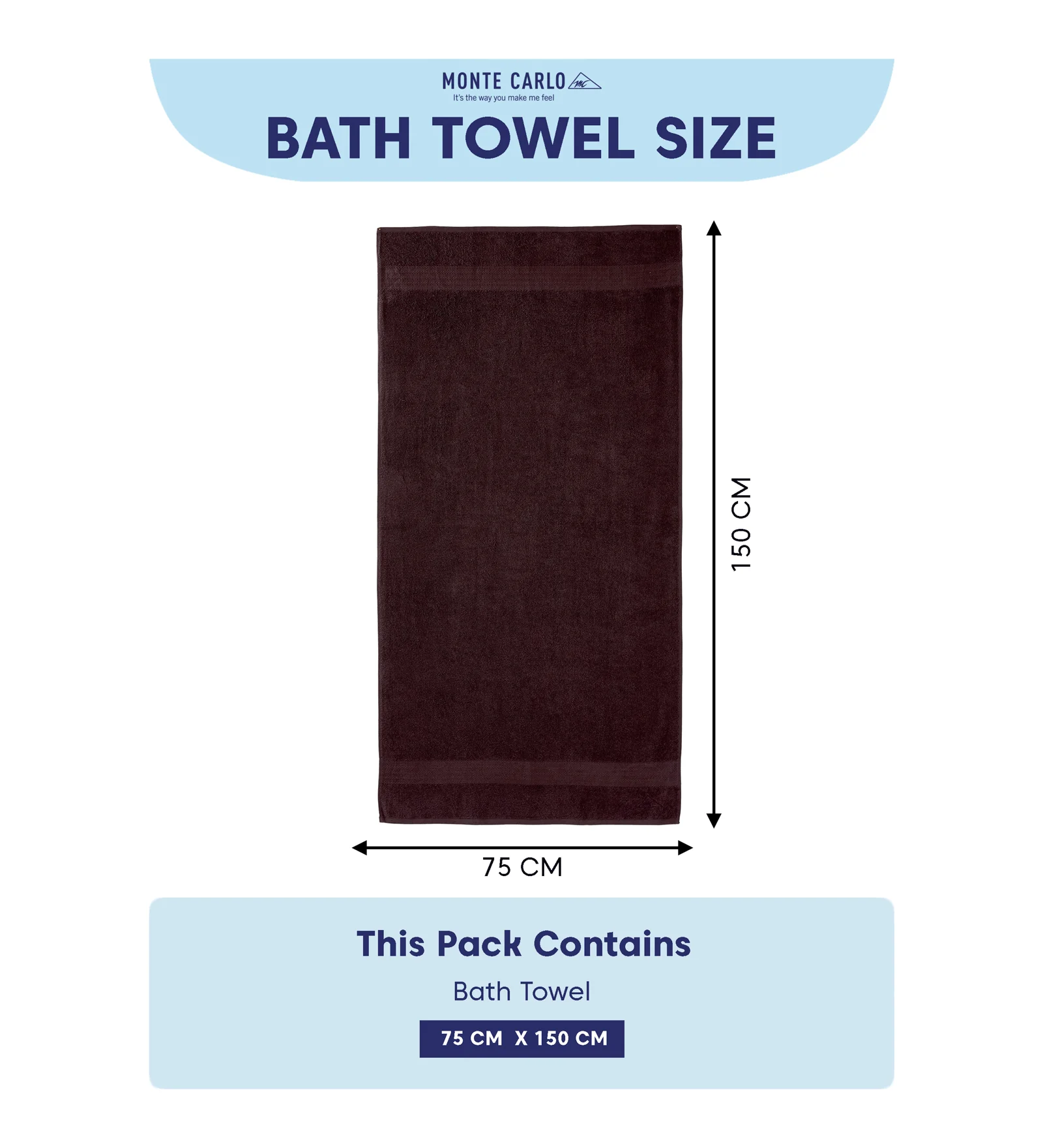 Maroon Pure Cotton Solid 380 GSM Bath Towel 1 Piece (Jazz Collection) - Image 8