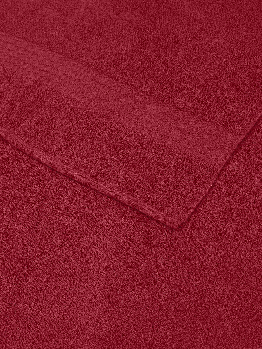 Maroon Pure Cotton Solid 380 GSM Car Towel 1 Piece (Jazz Collection) - Image 5