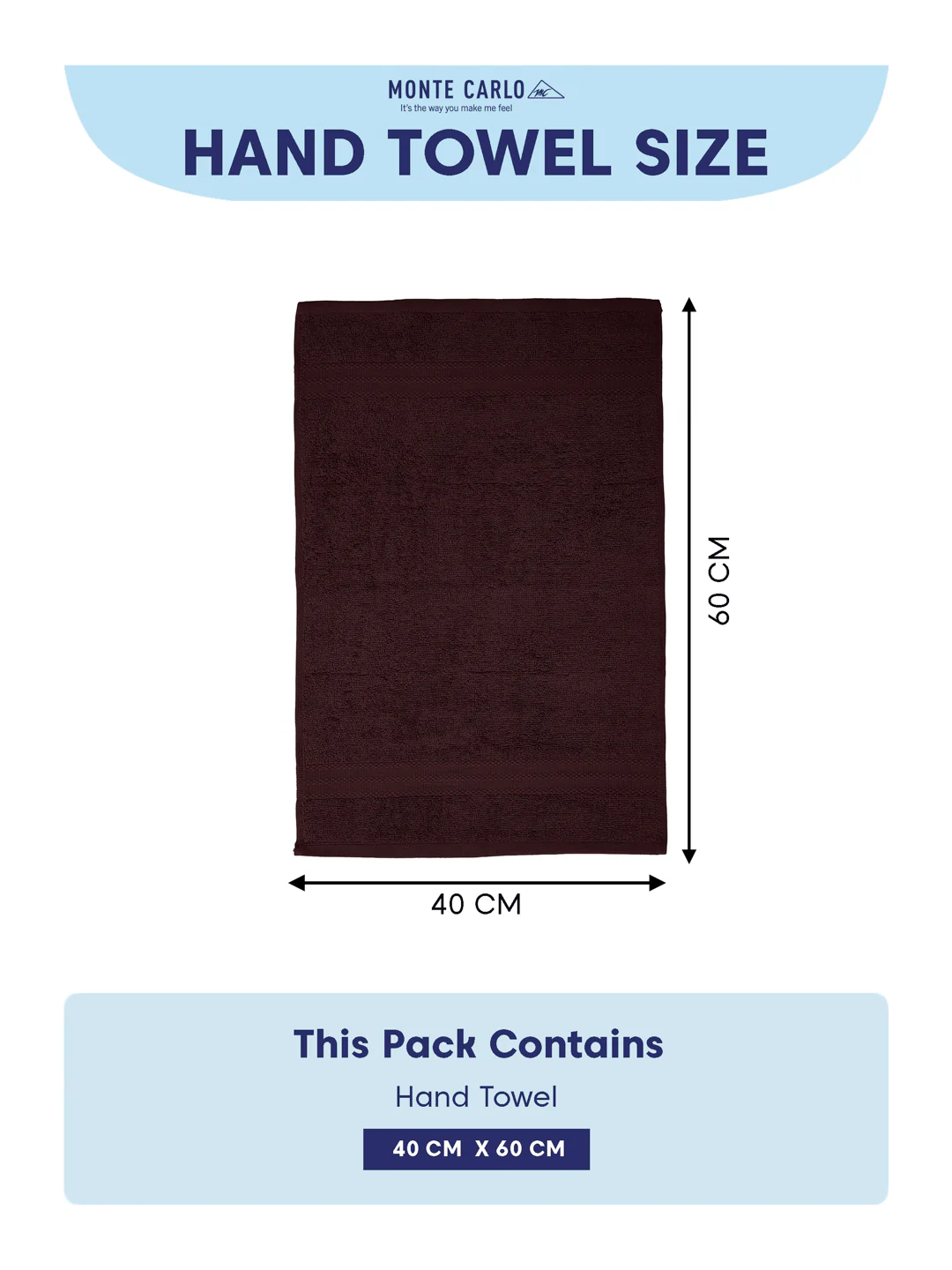 Maroon Pure Cotton Solid 380 GSM Hand Towel 2 Pc Set (Jazz Collection) - Image 10