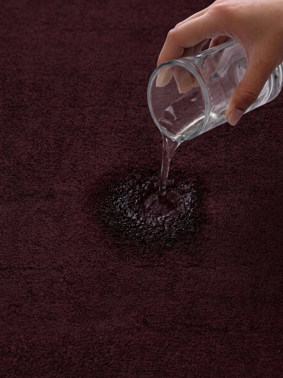 Maroon Pure Cotton Solid 380 GSM Hand Towel 2 Pc Set (Jazz Collection) - Image 3