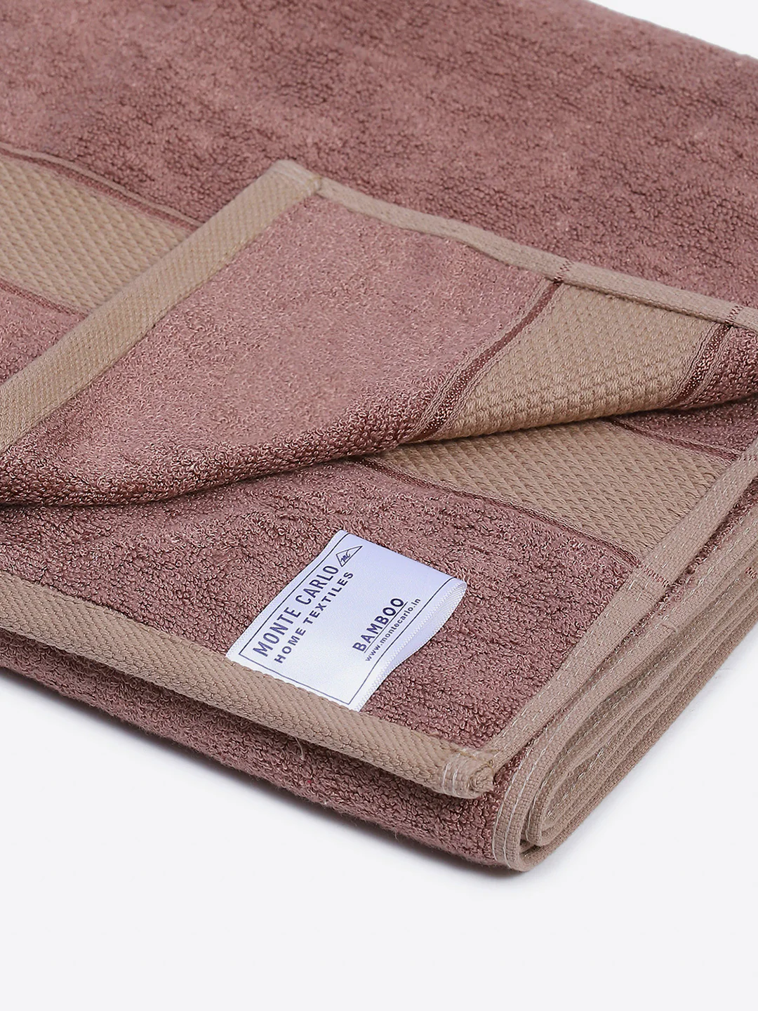 Mauve Bamboo Solid 600 GSM Bath Towel (Bamboo) - Image 3